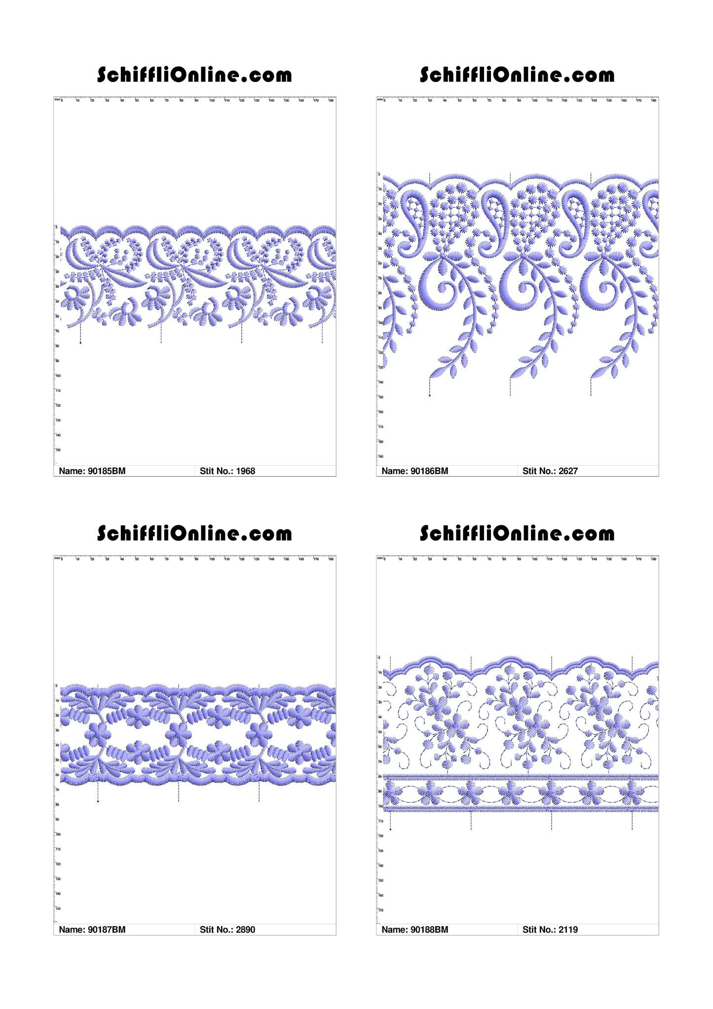 VOL 1 - BORDER MESH 8X4 - 500 DESIGNS