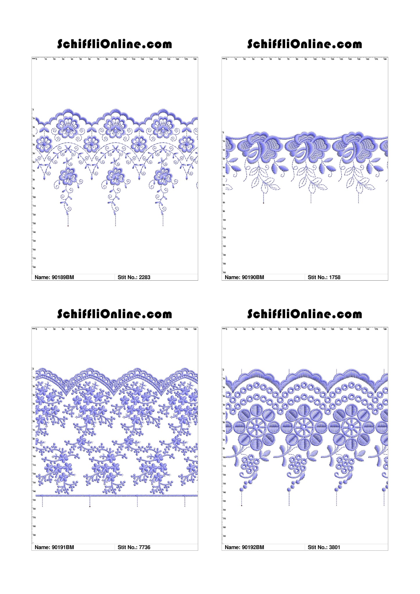 VOL 1 - BORDER MESH 8X4 - 500 DESIGNS