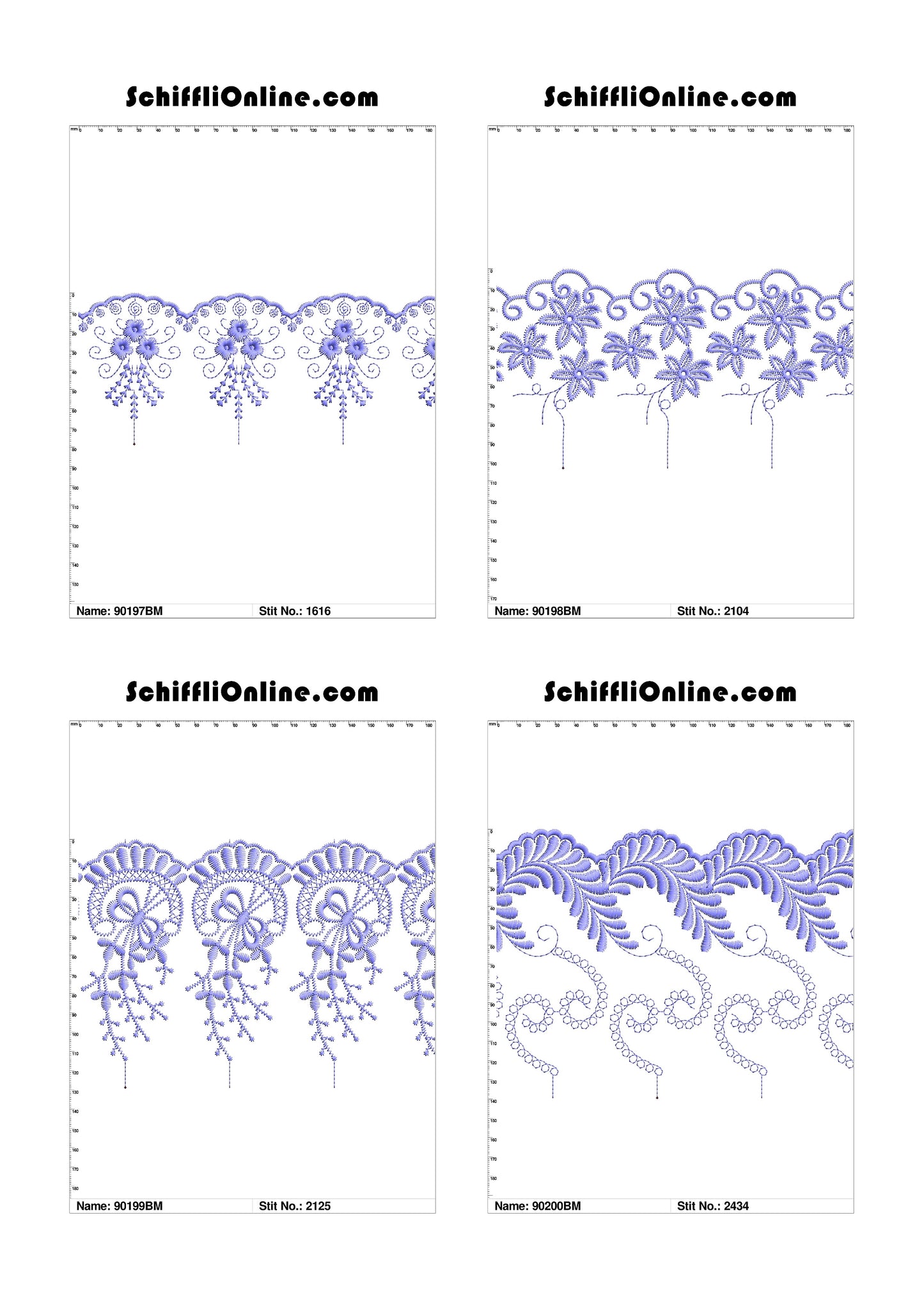 VOL 1 - BORDER MESH 8X4 - 500 DESIGNS