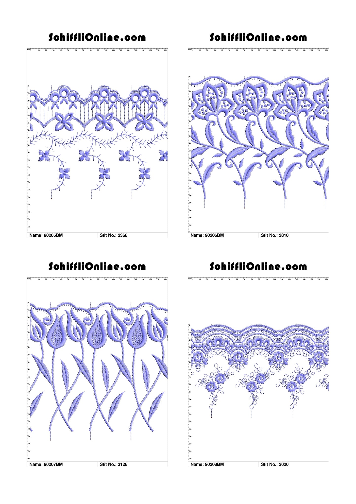 VOL 1 - BORDER MESH 8X4 - 500 DESIGNS