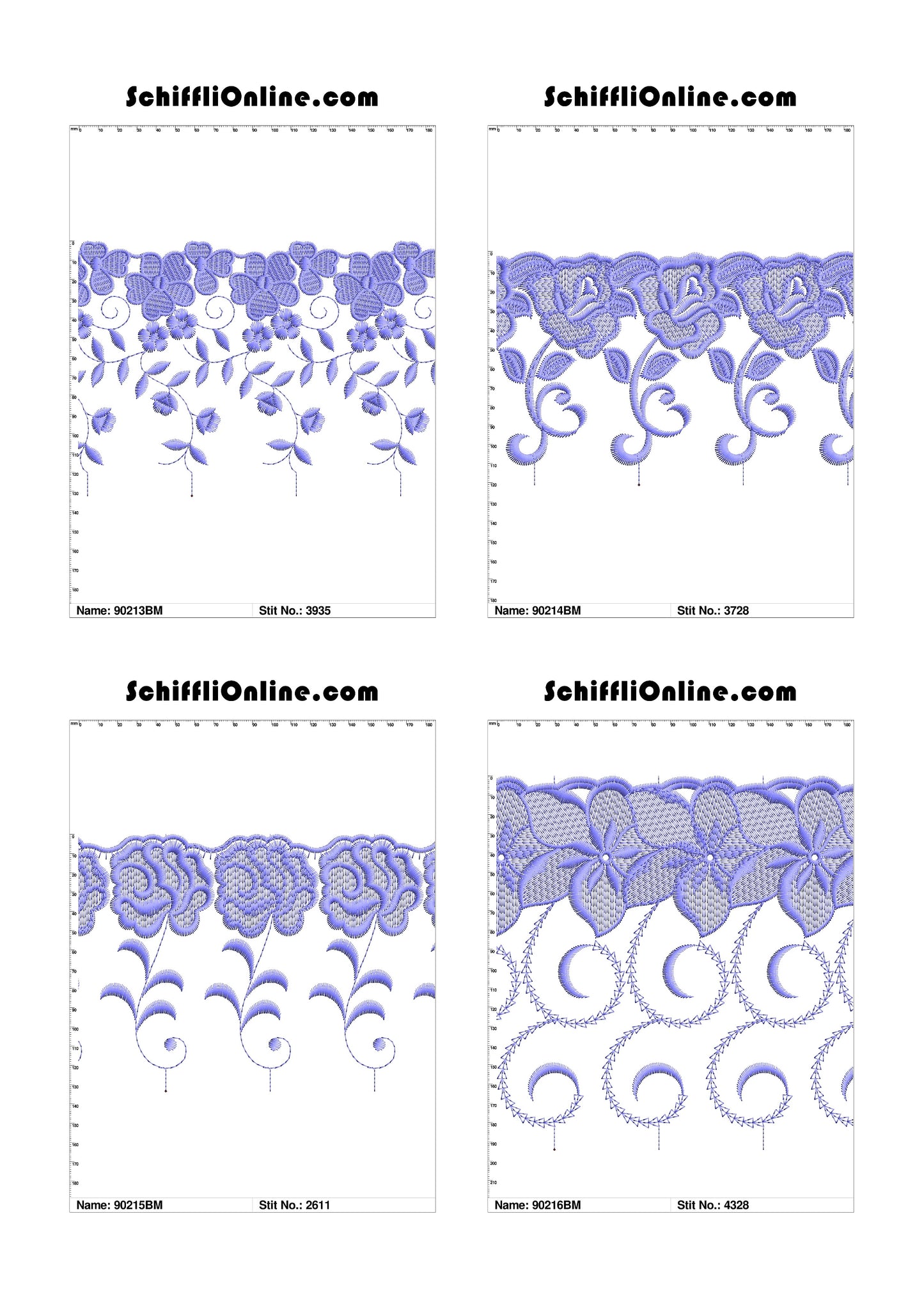 VOL 1 - BORDER MESH 8X4 - 500 DESIGNS