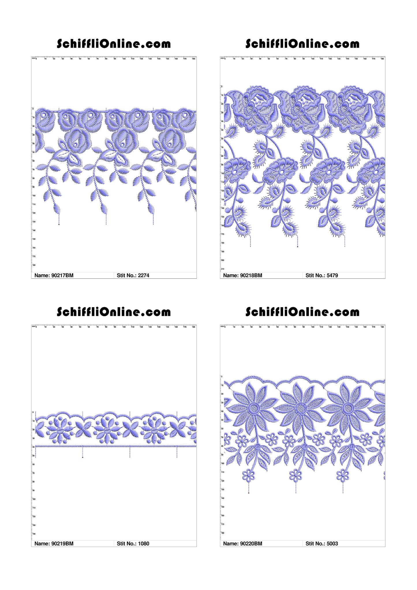 VOL 1 - BORDER MESH 8X4 - 500 DESIGNS