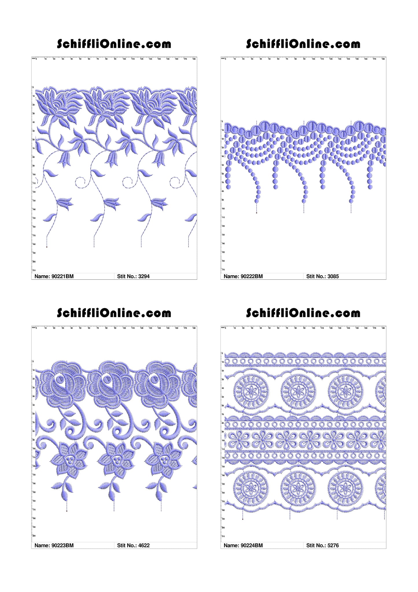 VOL 1 - BORDER MESH 8X4 - 500 DESIGNS