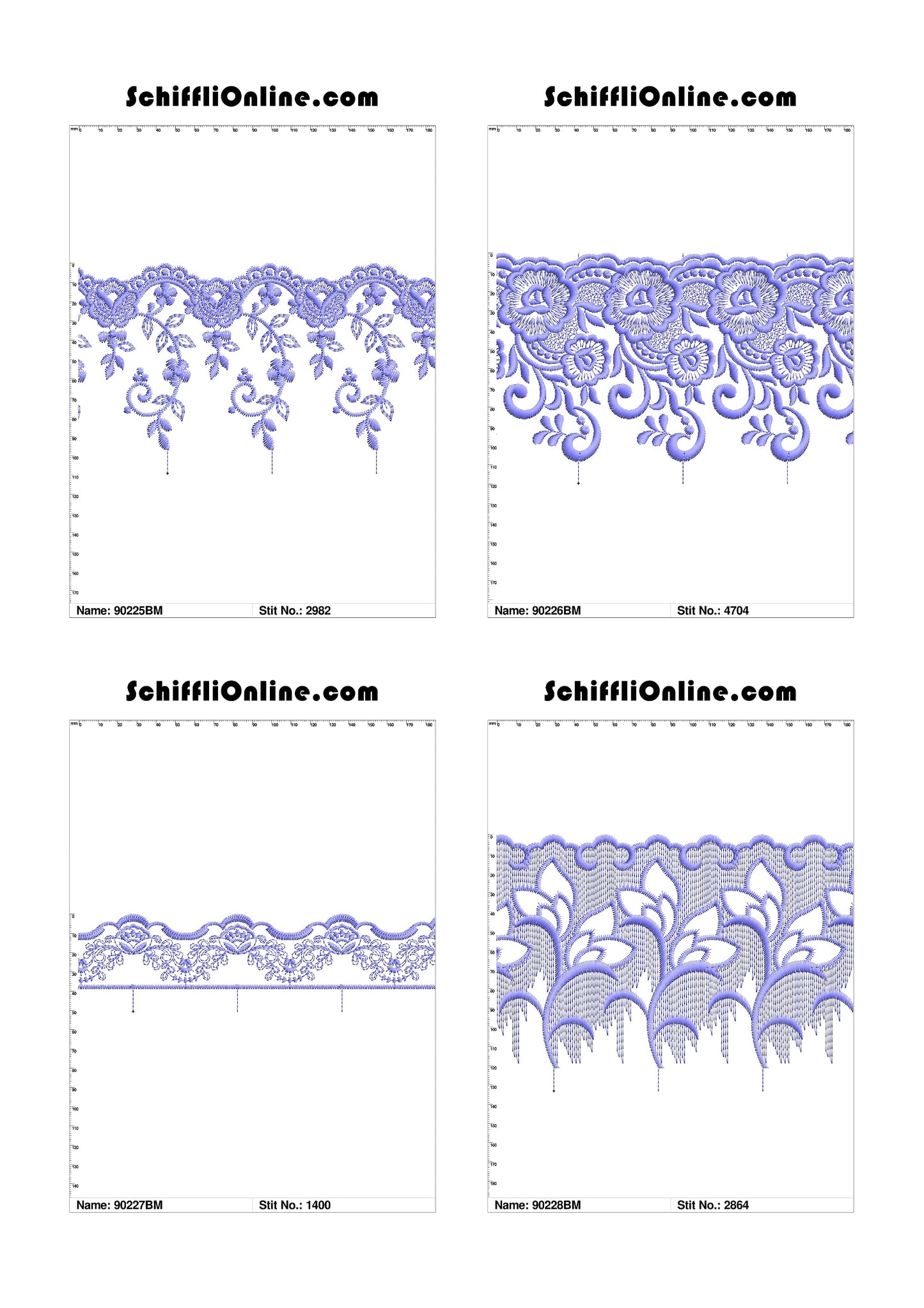 VOL 1 - BORDER MESH 8X4 - 500 DESIGNS