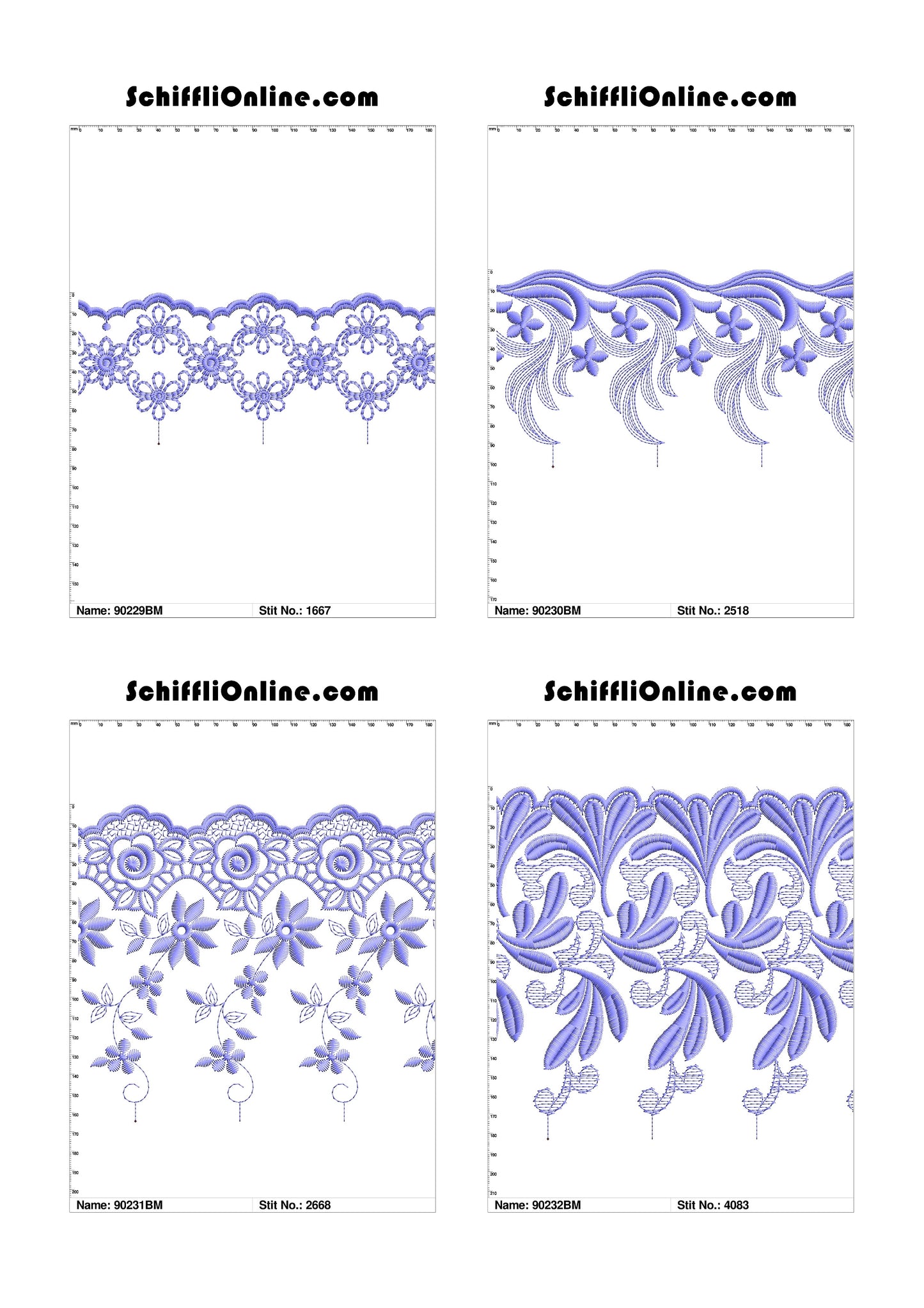 VOL 1 - BORDER MESH 8X4 - 500 DESIGNS