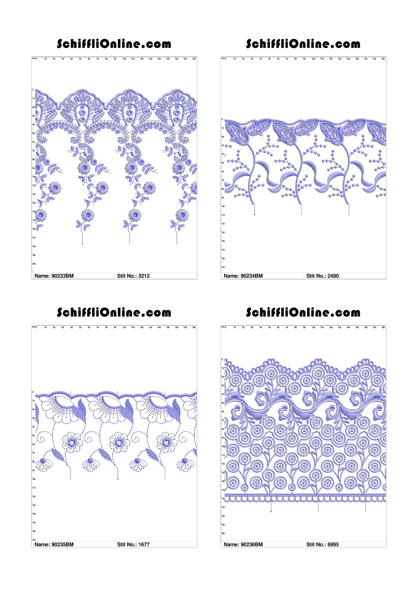 VOL 1 - BORDER MESH 8X4 - 500 DESIGNS