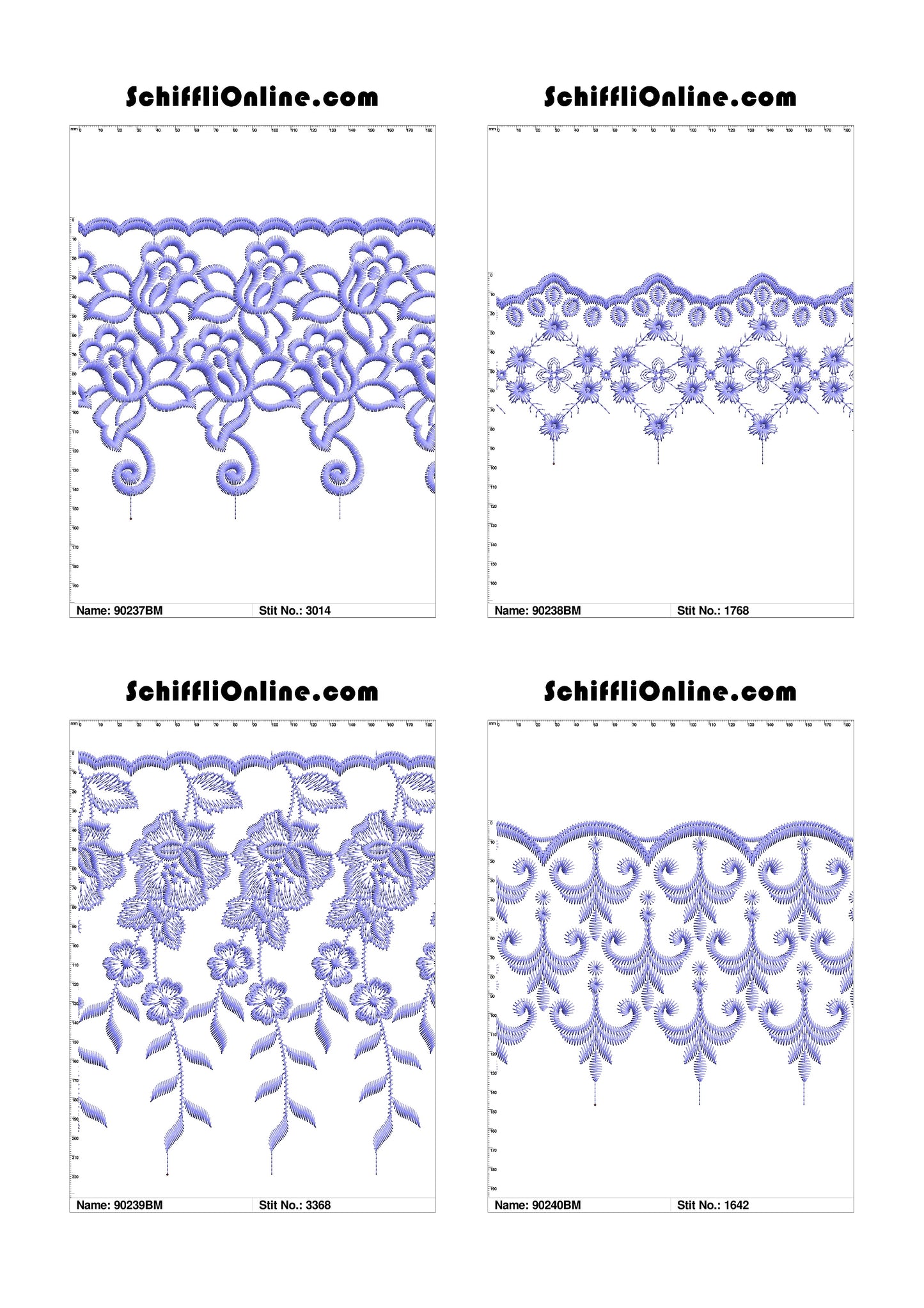 VOL 1 - BORDER MESH 8X4 - 500 DESIGNS