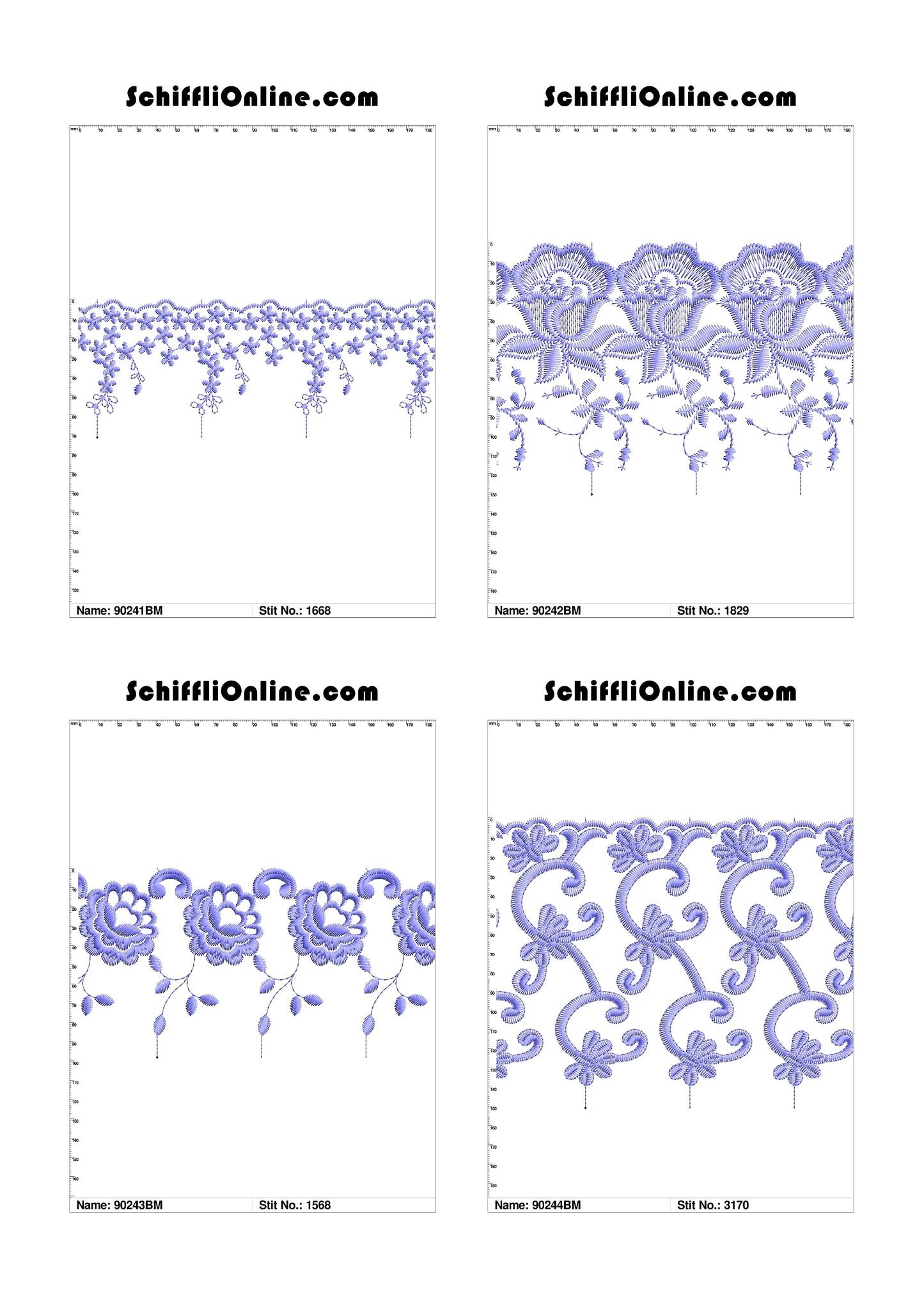 VOL 1 - BORDER MESH 8X4 - 500 DESIGNS