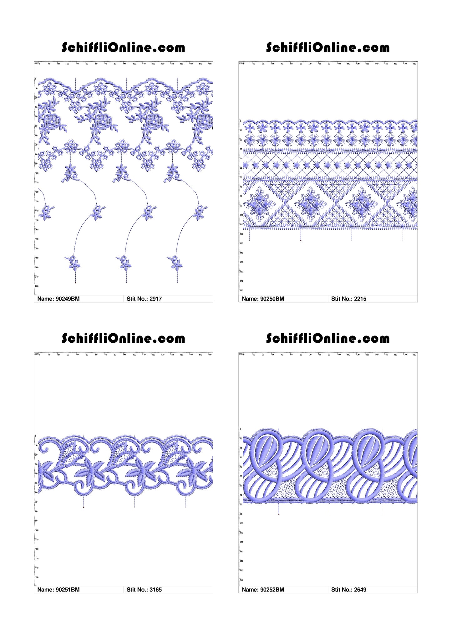 VOL 1 - BORDER MESH 8X4 - 500 DESIGNS