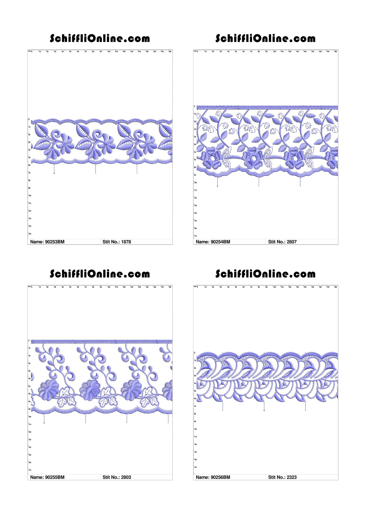 VOL 1 - BORDER MESH 8X4 - 500 DESIGNS