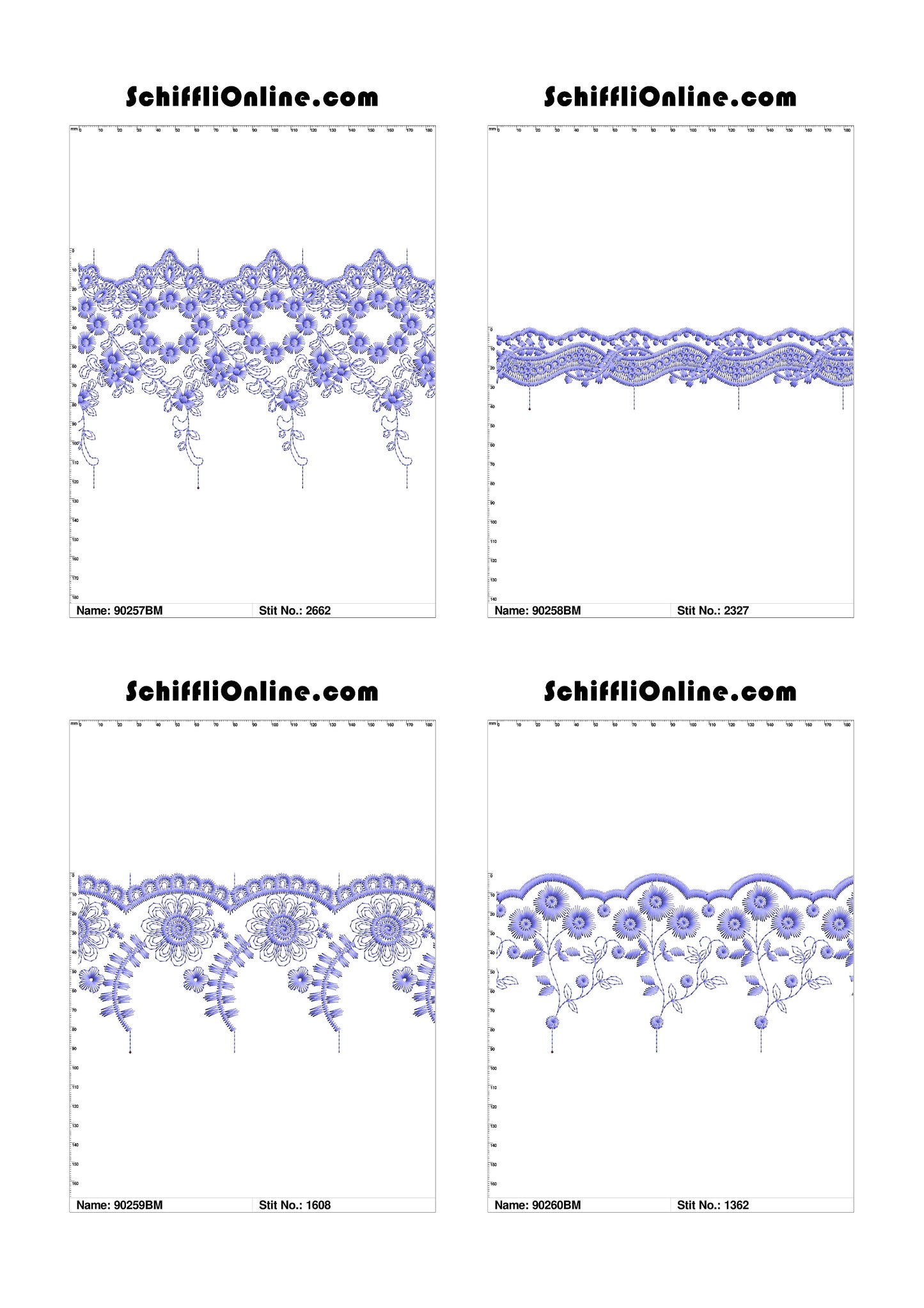 VOL 1 - BORDER MESH 8X4 - 500 DESIGNS