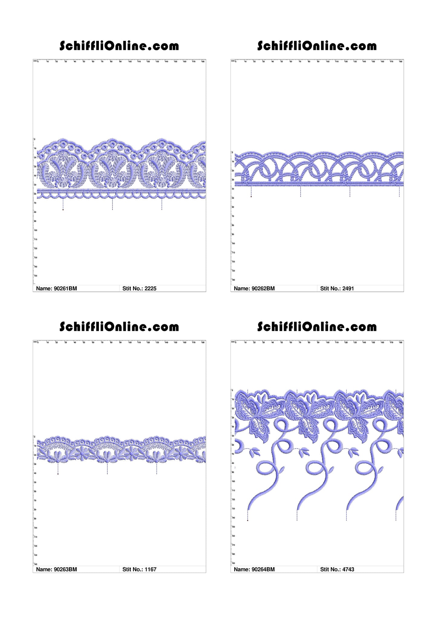 VOL 1 - BORDER MESH 8X4 - 500 DESIGNS