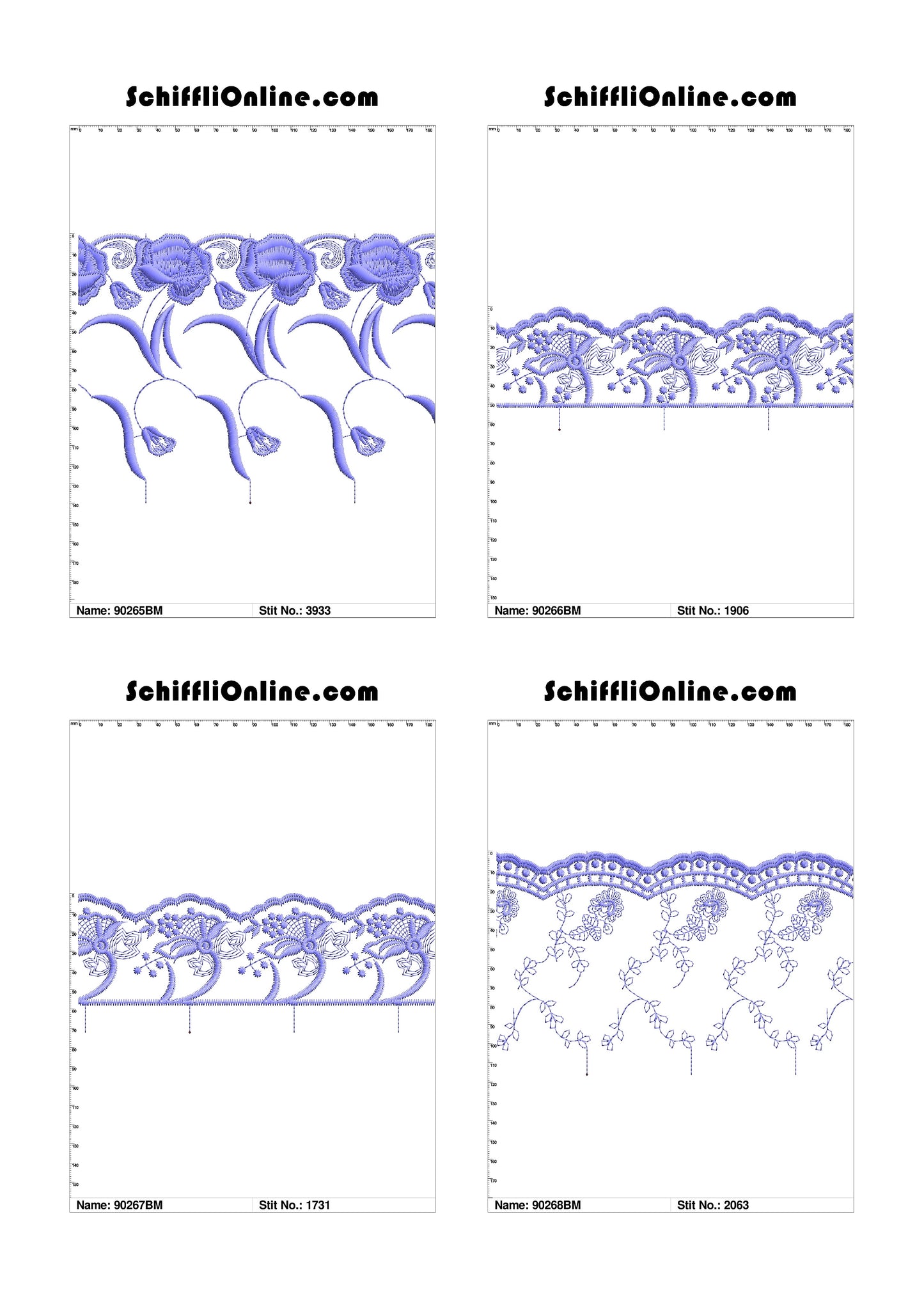 VOL 1 - BORDER MESH 8X4 - 500 DESIGNS