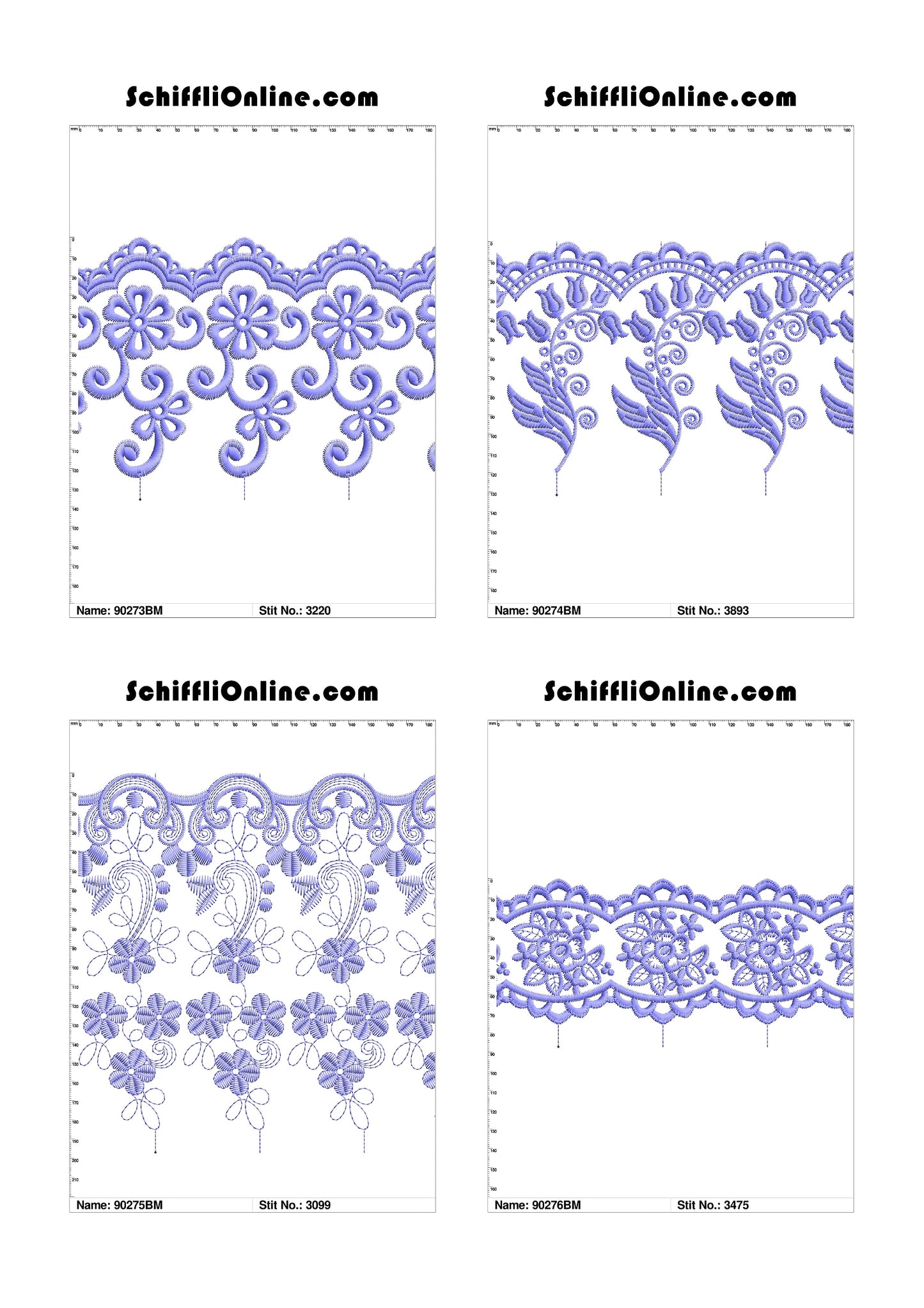 VOL 1 - BORDER MESH 8X4 - 500 DESIGNS