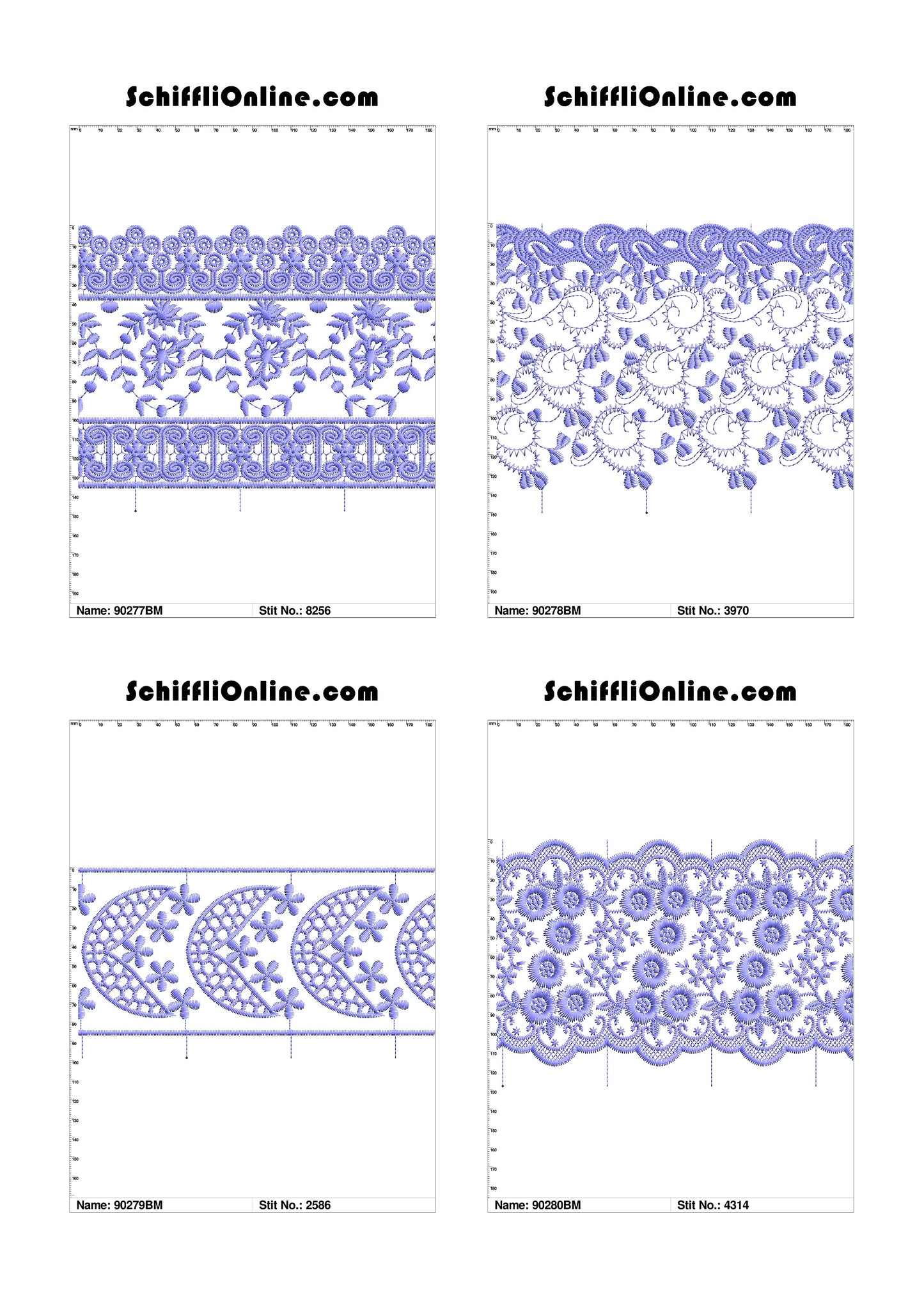 VOL 1 - BORDER MESH 8X4 - 500 DESIGNS