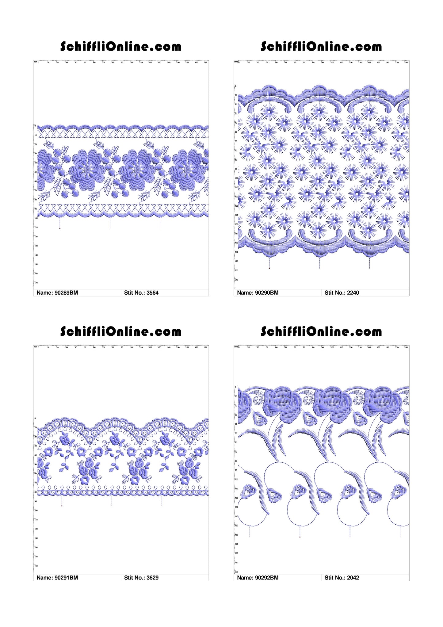 VOL 1 - BORDER MESH 8X4 - 500 DESIGNS