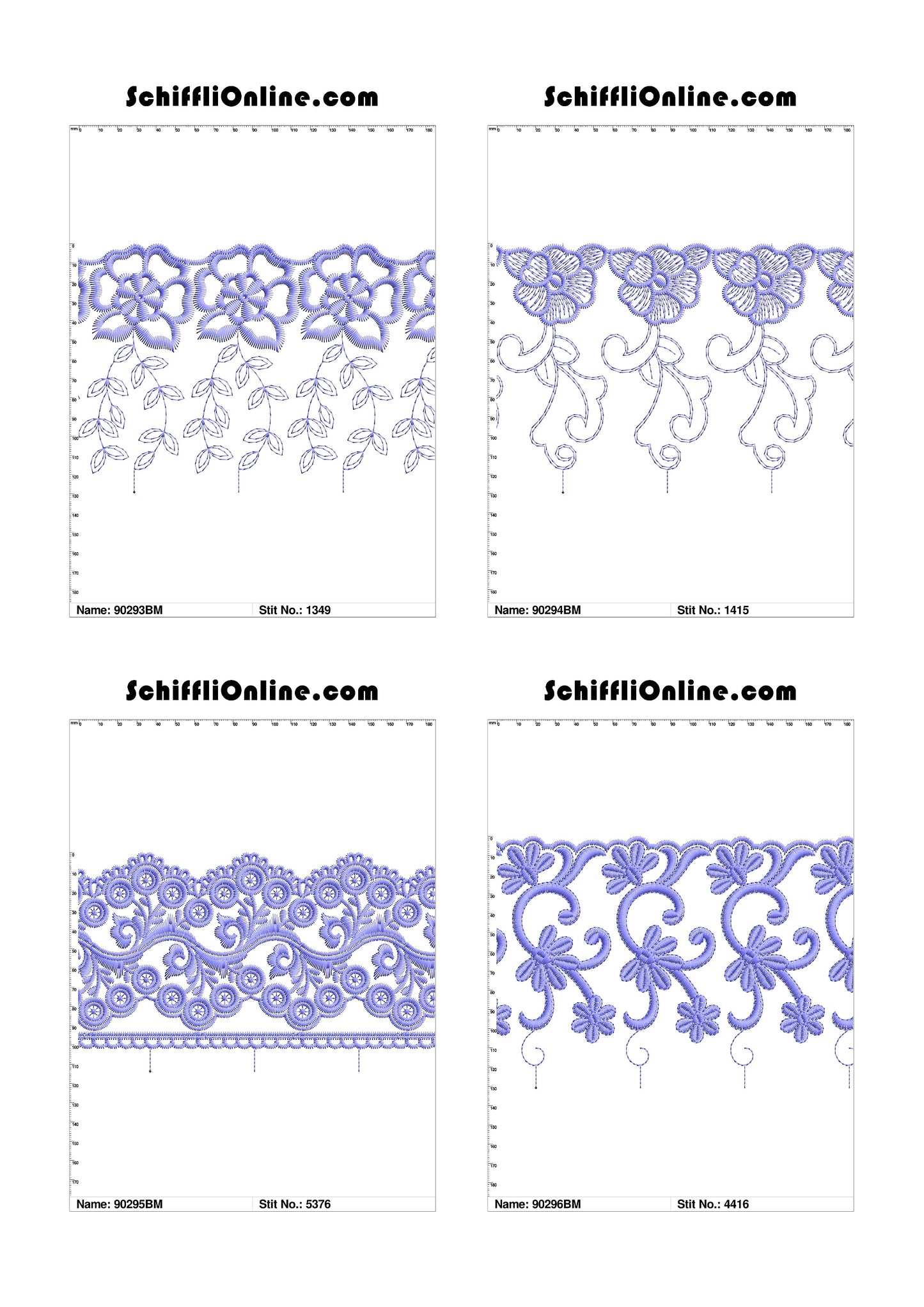 VOL 1 - BORDER MESH 8X4 - 500 DESIGNS