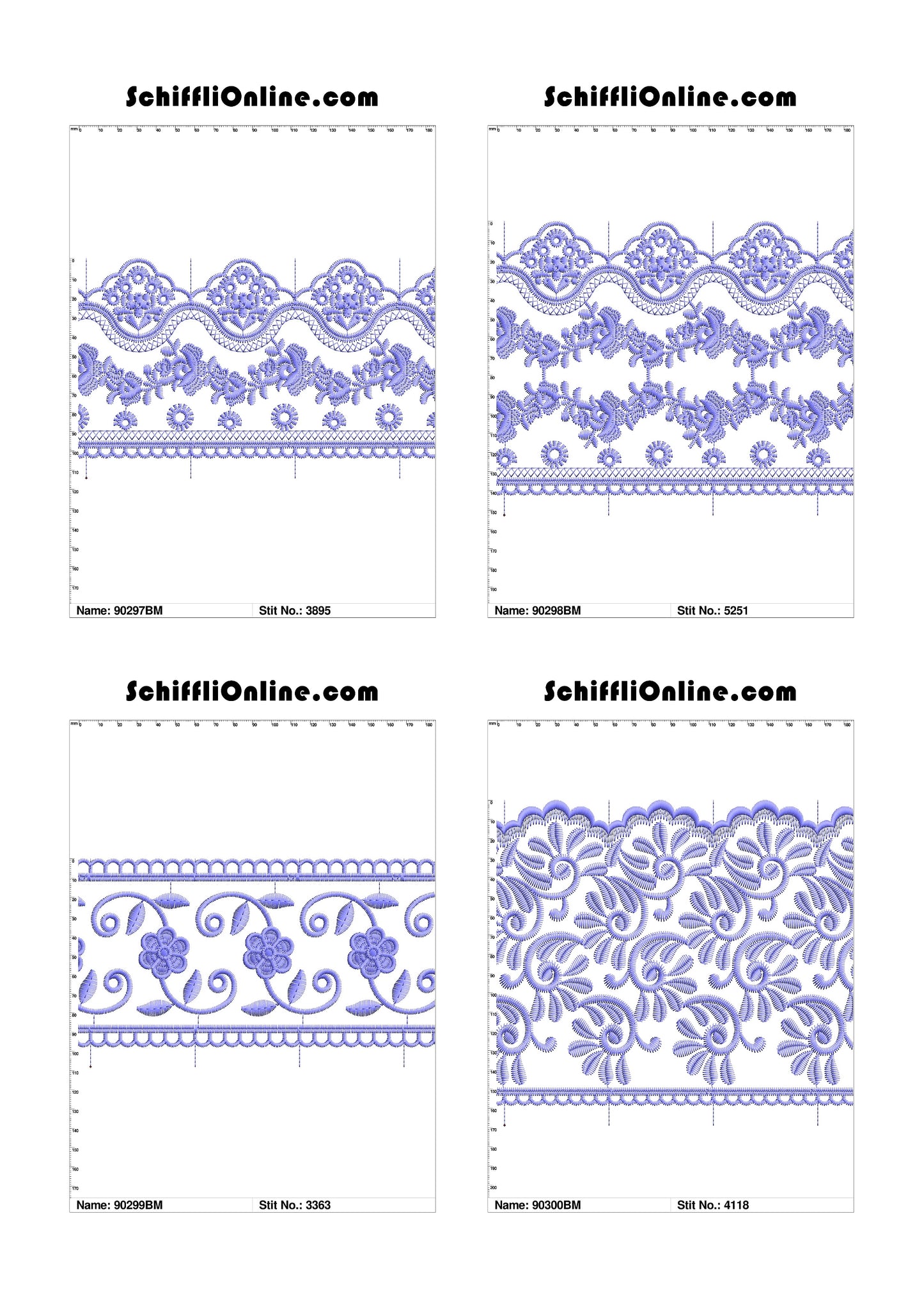 VOL 1 - BORDER MESH 8X4 - 500 DESIGNS