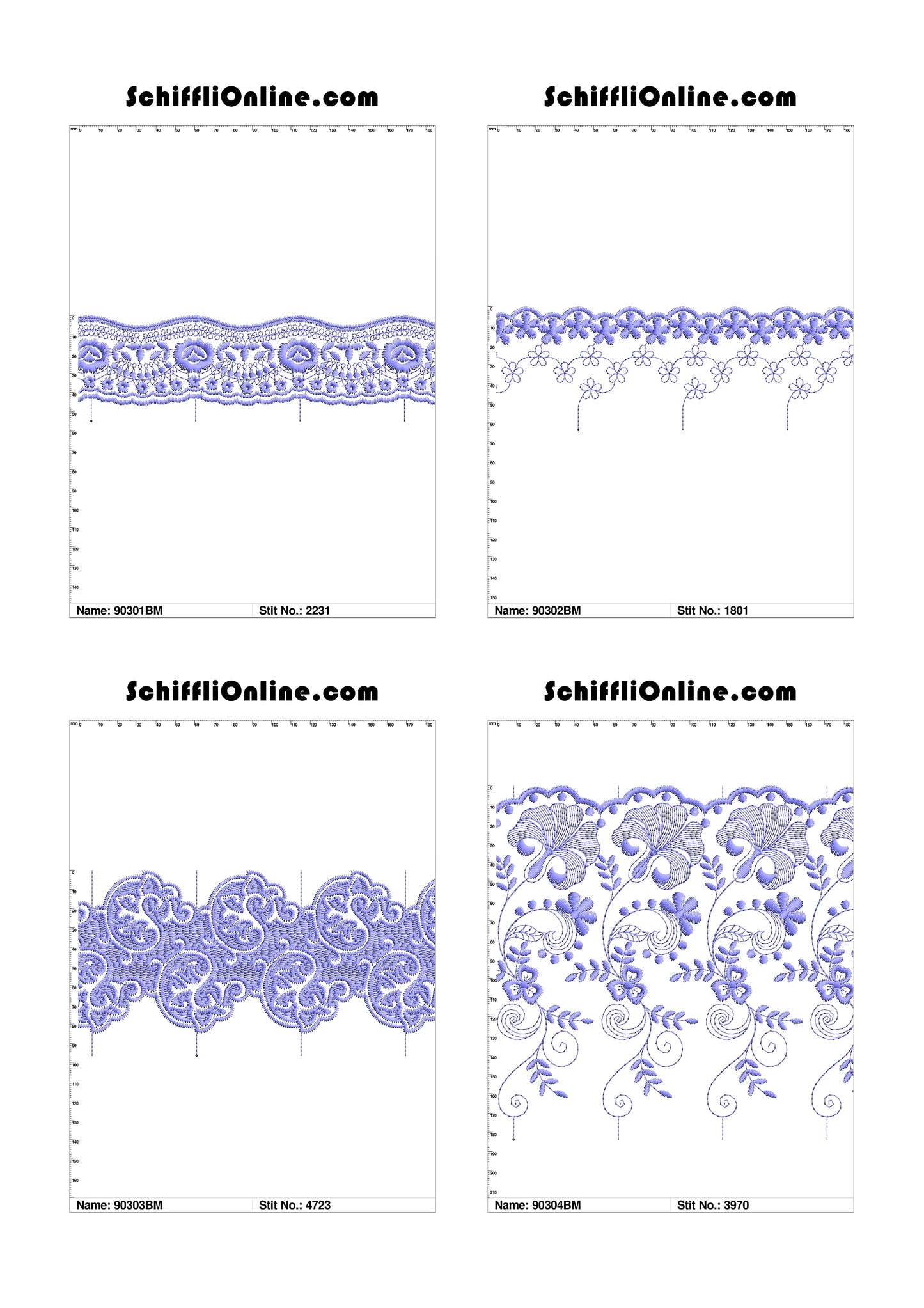 VOL 1 - BORDER MESH 8X4 - 500 DESIGNS