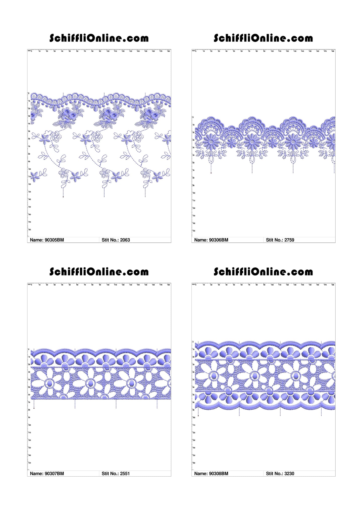 VOL 1 - BORDER MESH 8X4 - 500 DESIGNS