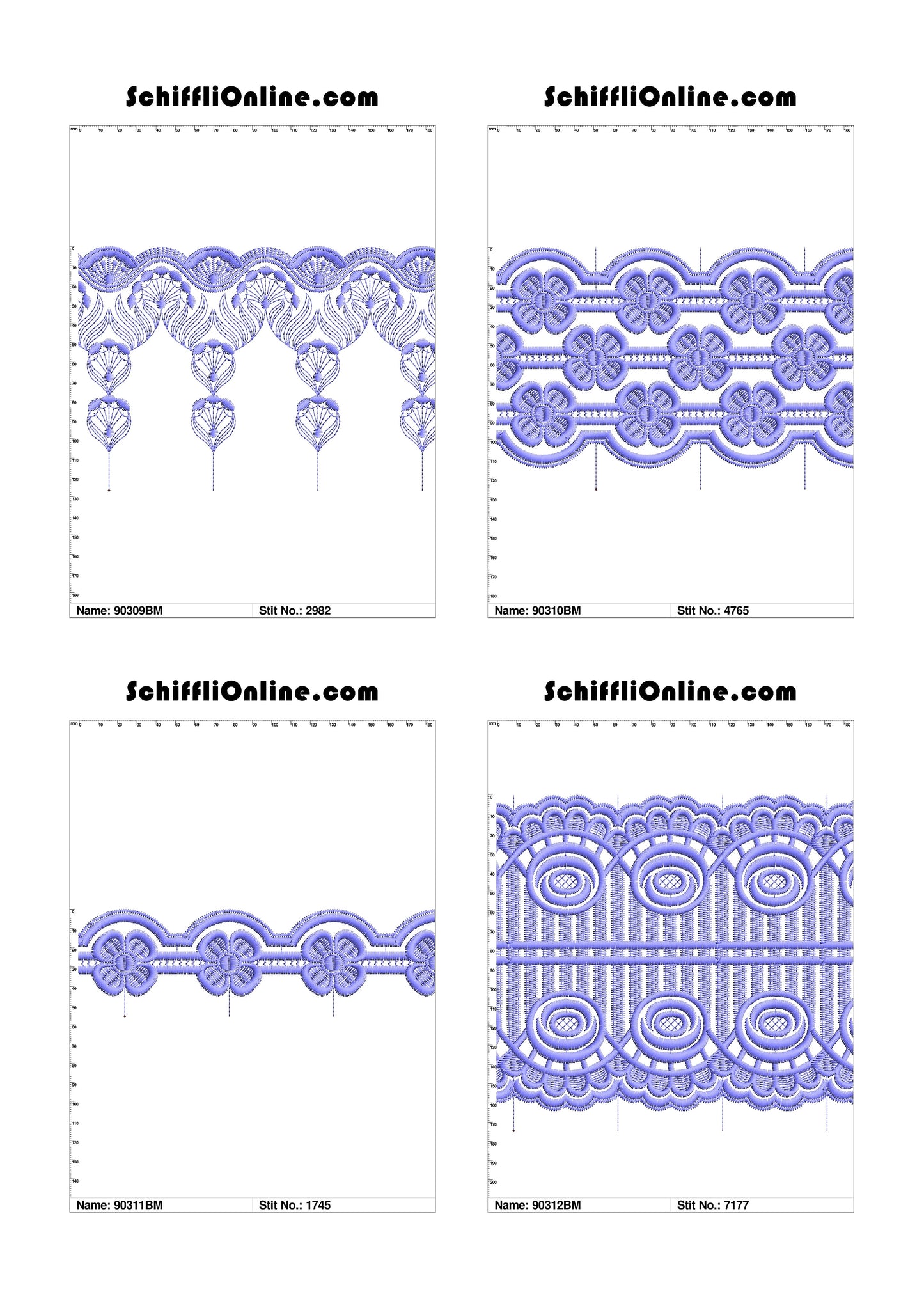 VOL 1 - BORDER MESH 8X4 - 500 DESIGNS