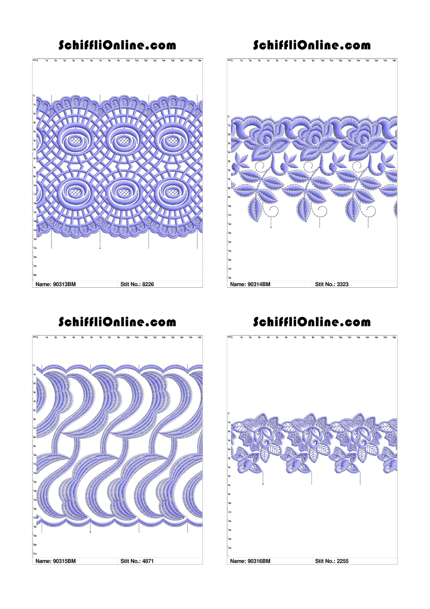 VOL 1 - BORDER MESH 8X4 - 500 DESIGNS