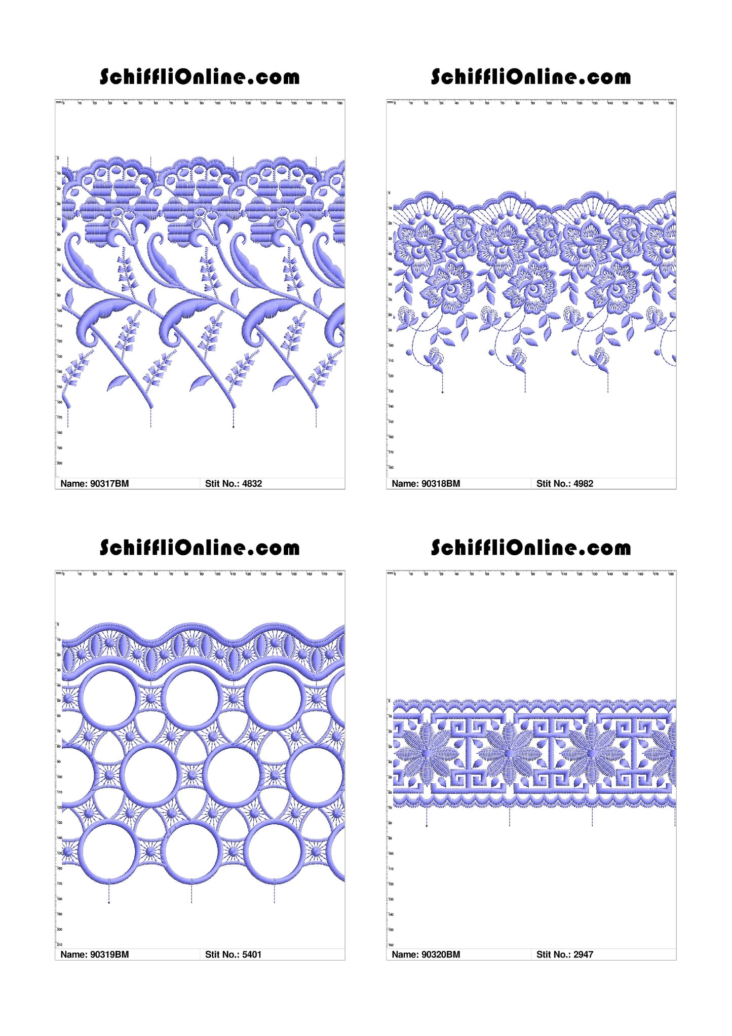 VOL 1 - BORDER MESH 8X4 - 500 DESIGNS