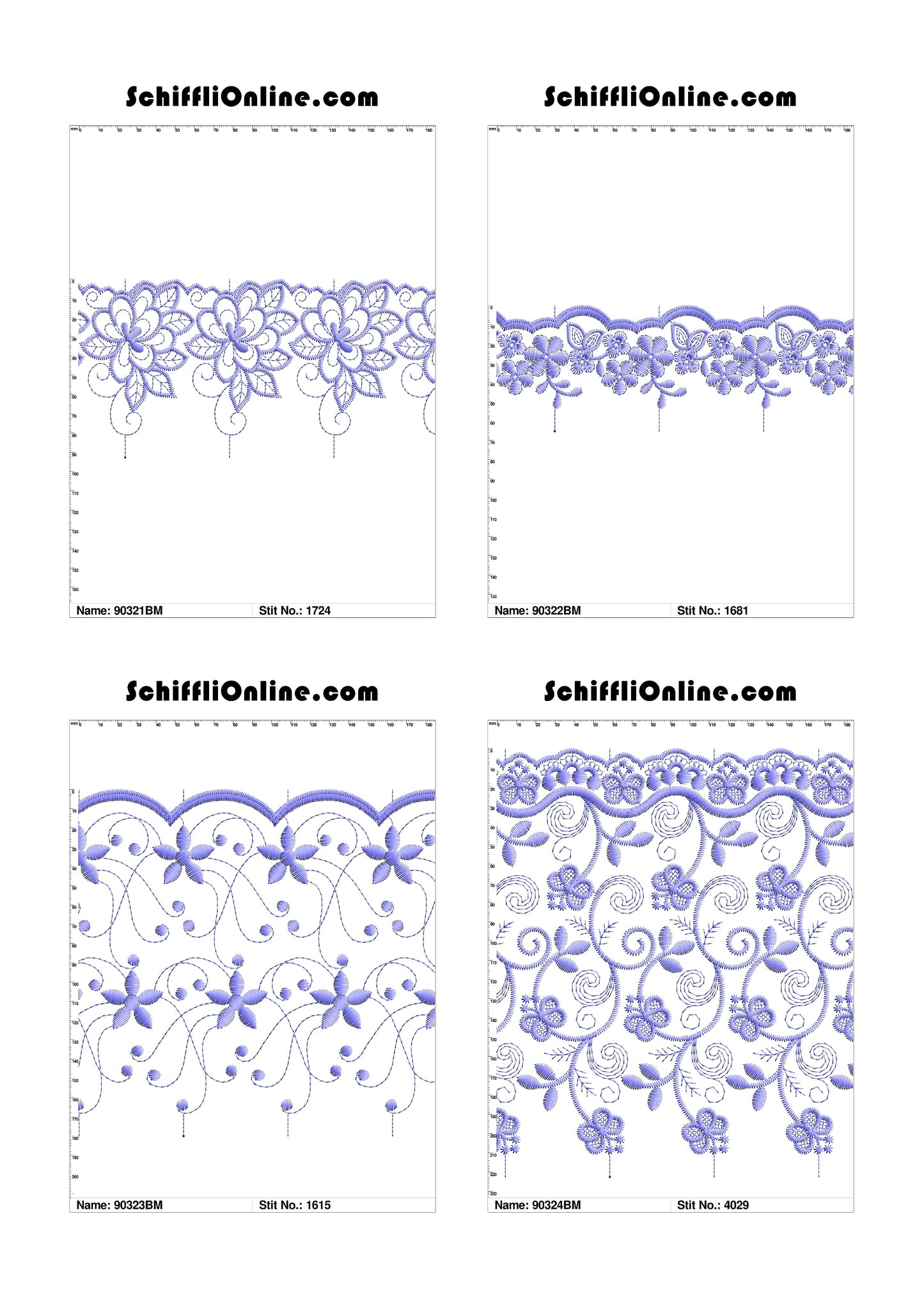 VOL 1 - BORDER MESH 8X4 - 500 DESIGNS