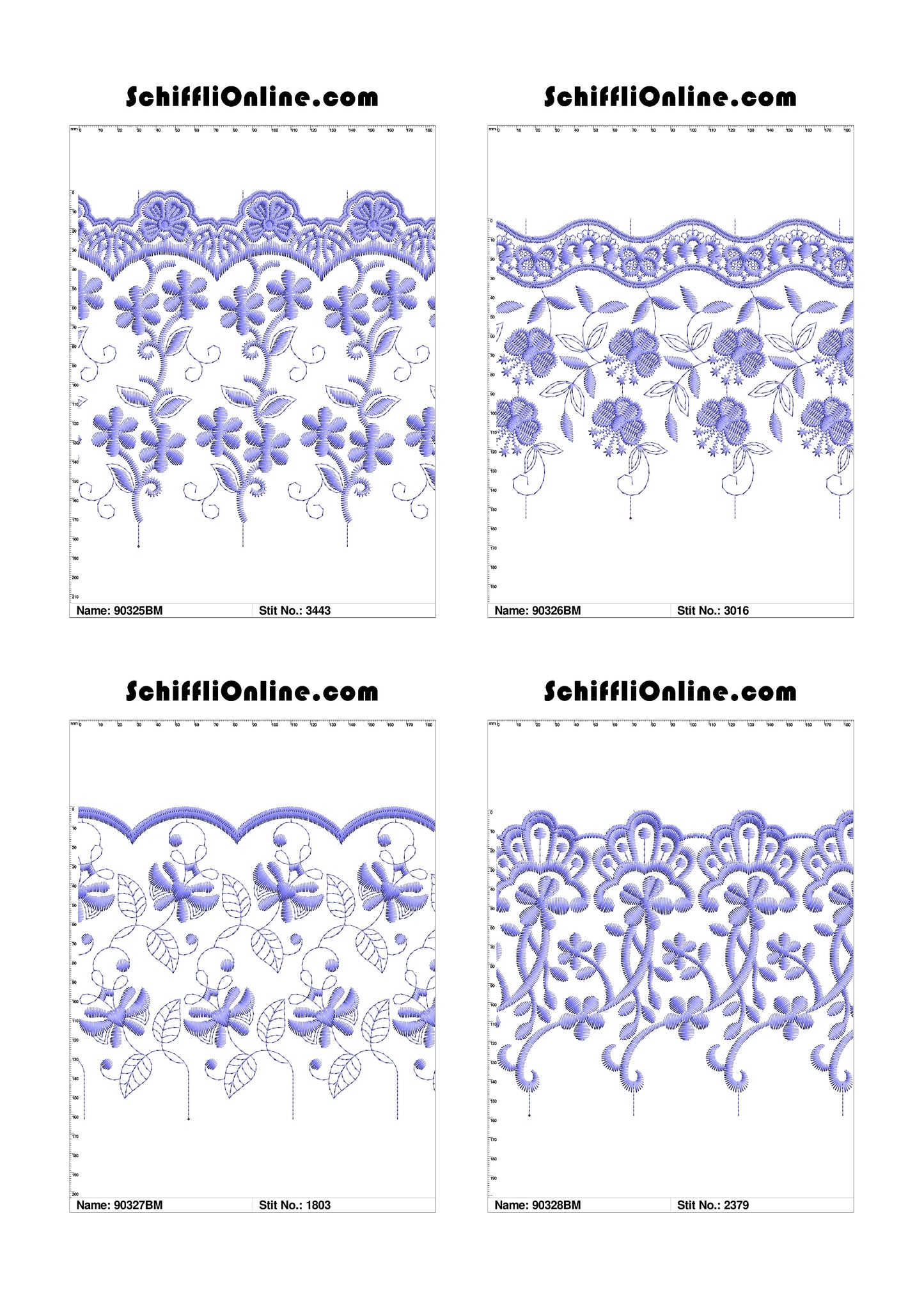 VOL 1 - BORDER MESH 8X4 - 500 DESIGNS