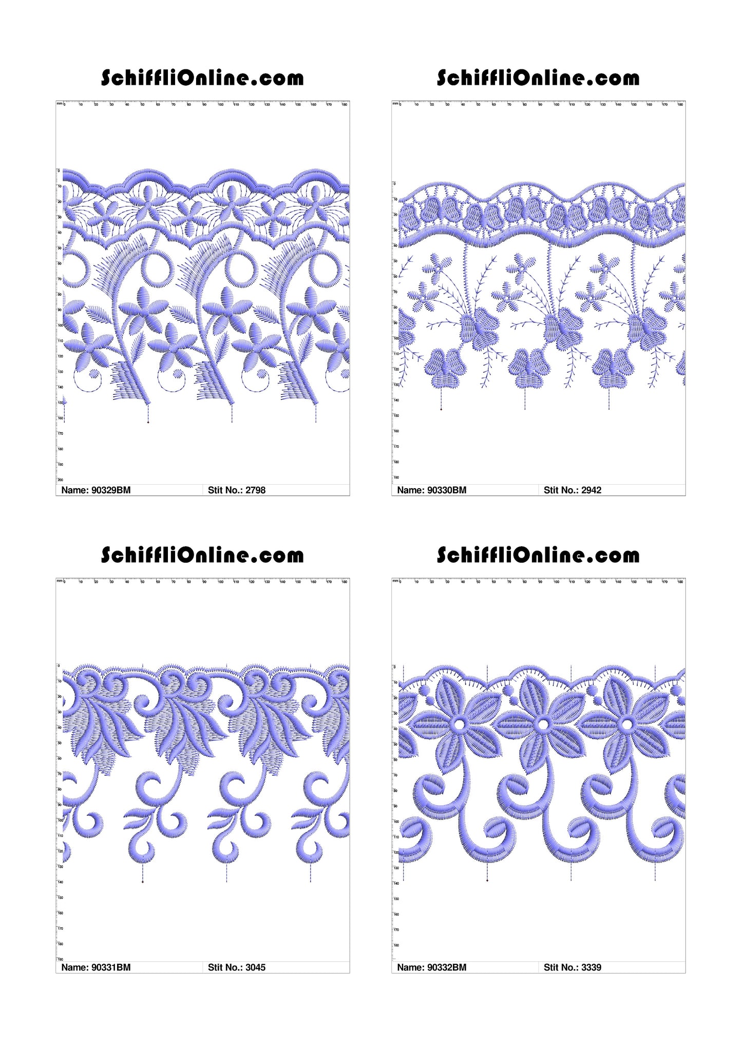 VOL 1 - BORDER MESH 8X4 - 500 DESIGNS