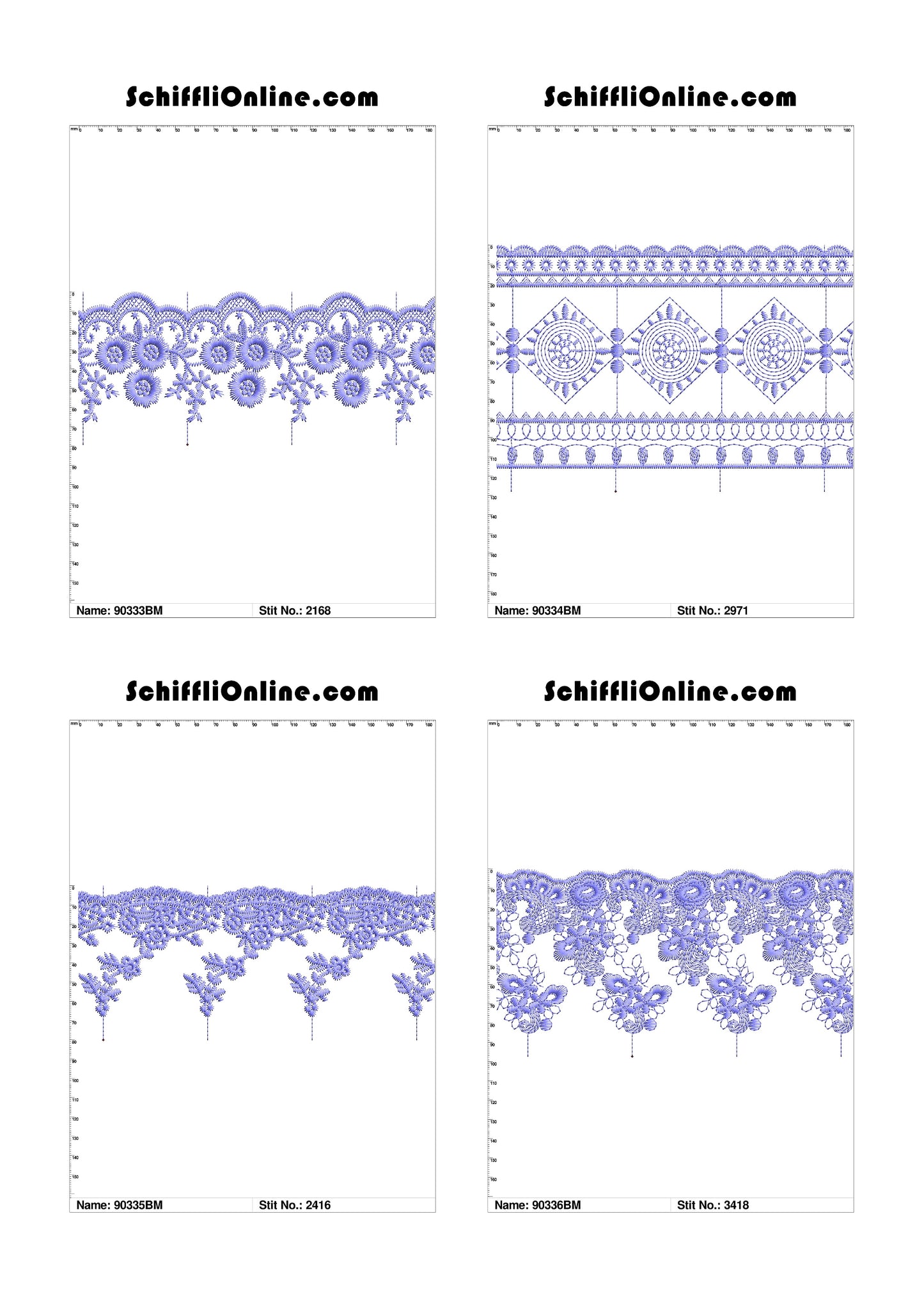 VOL 1 - BORDER MESH 8X4 - 500 DESIGNS