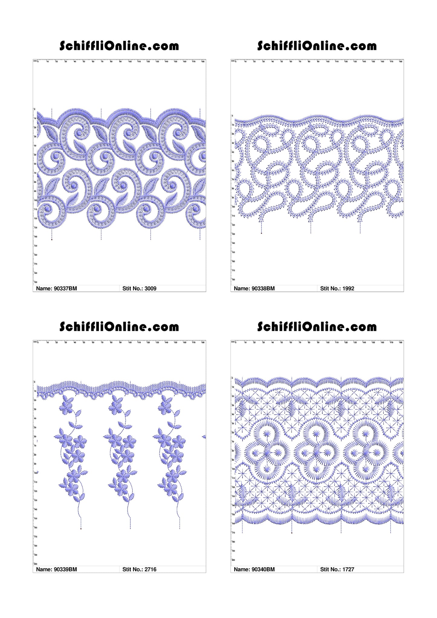 VOL 1 - BORDER MESH 8X4 - 500 DESIGNS