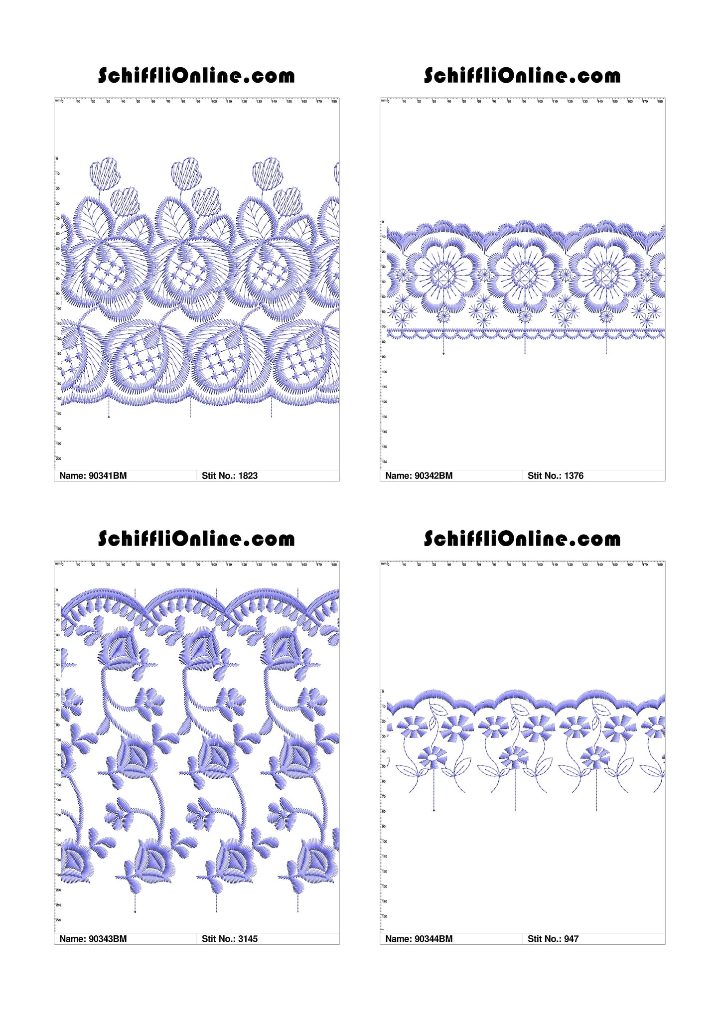 VOL 1 - BORDER MESH 8X4 - 500 DESIGNS