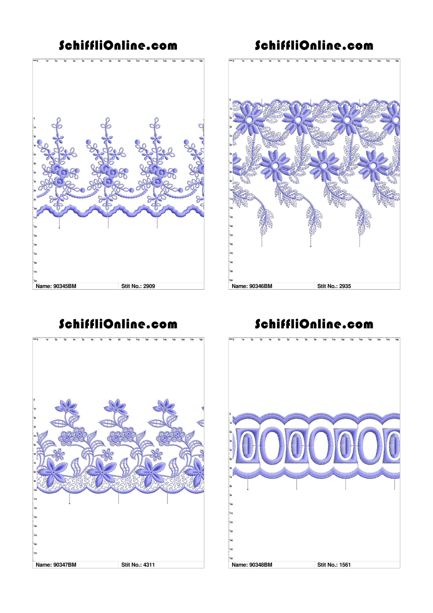 VOL 1 - BORDER MESH 8X4 - 500 DESIGNS