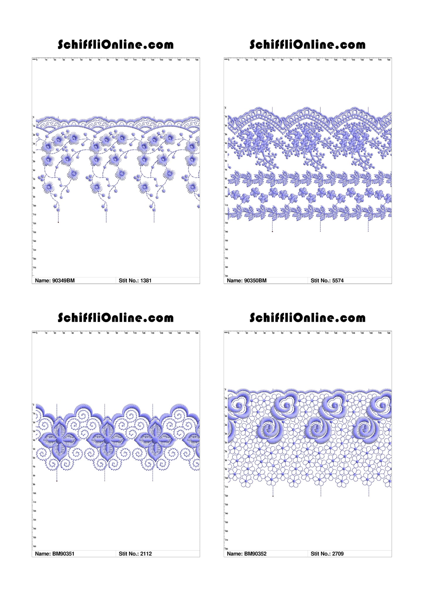 VOL 1 - BORDER MESH 8X4 - 500 DESIGNS