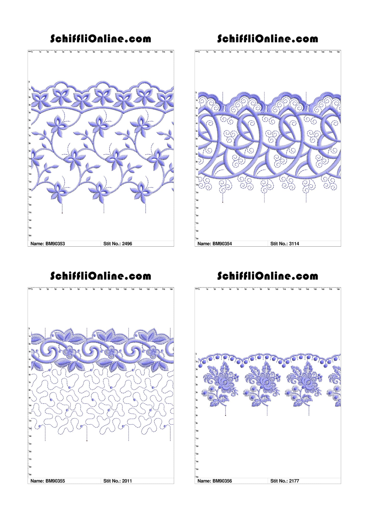 VOL 1 - BORDER MESH 8X4 - 500 DESIGNS