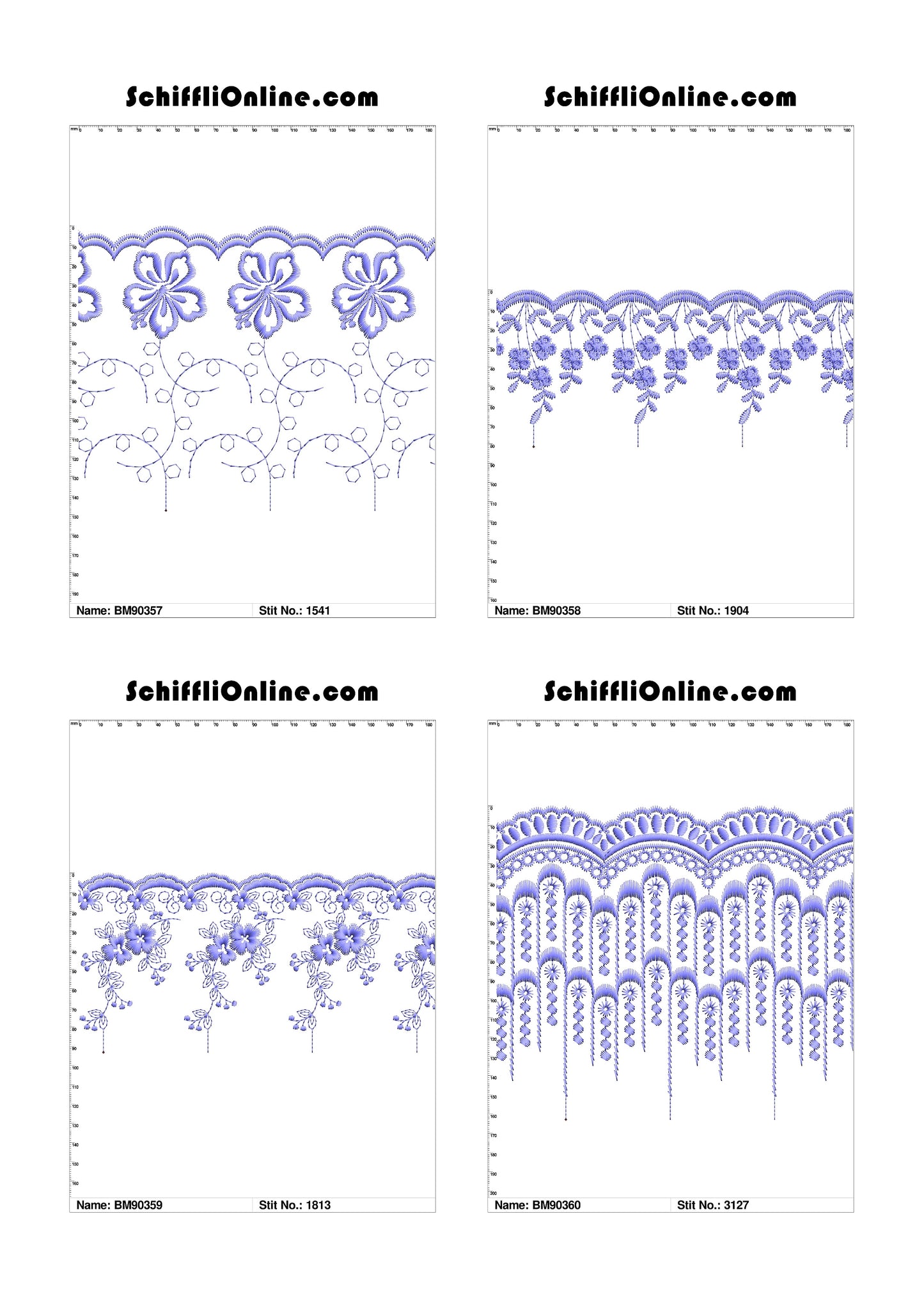 VOL 1 - BORDER MESH 8X4 - 500 DESIGNS