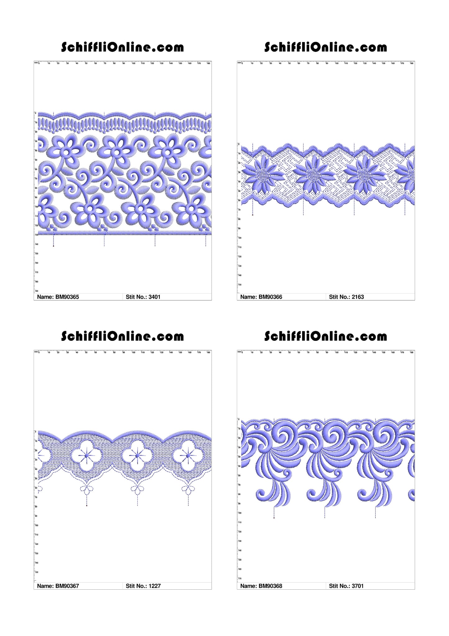 VOL 1 - BORDER MESH 8X4 - 500 DESIGNS