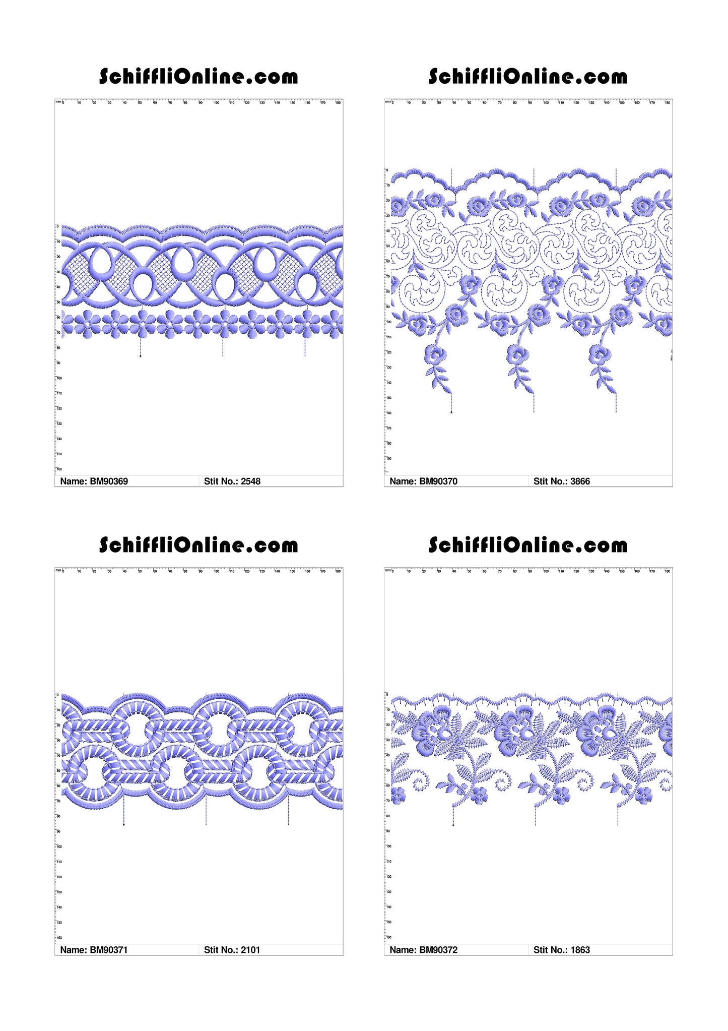 VOL 1 - BORDER MESH 8X4 - 500 DESIGNS