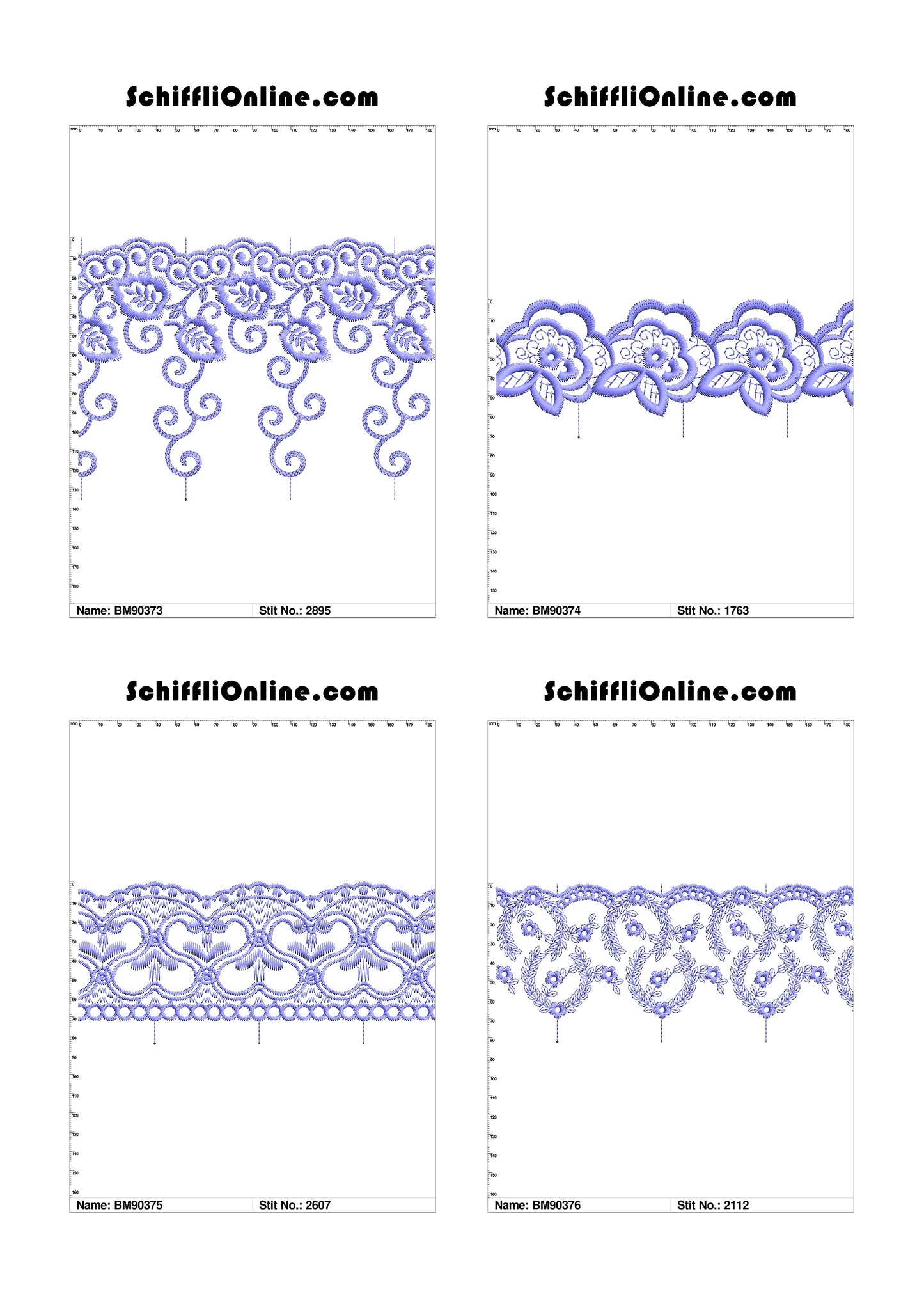 VOL 1 - BORDER MESH 8X4 - 500 DESIGNS