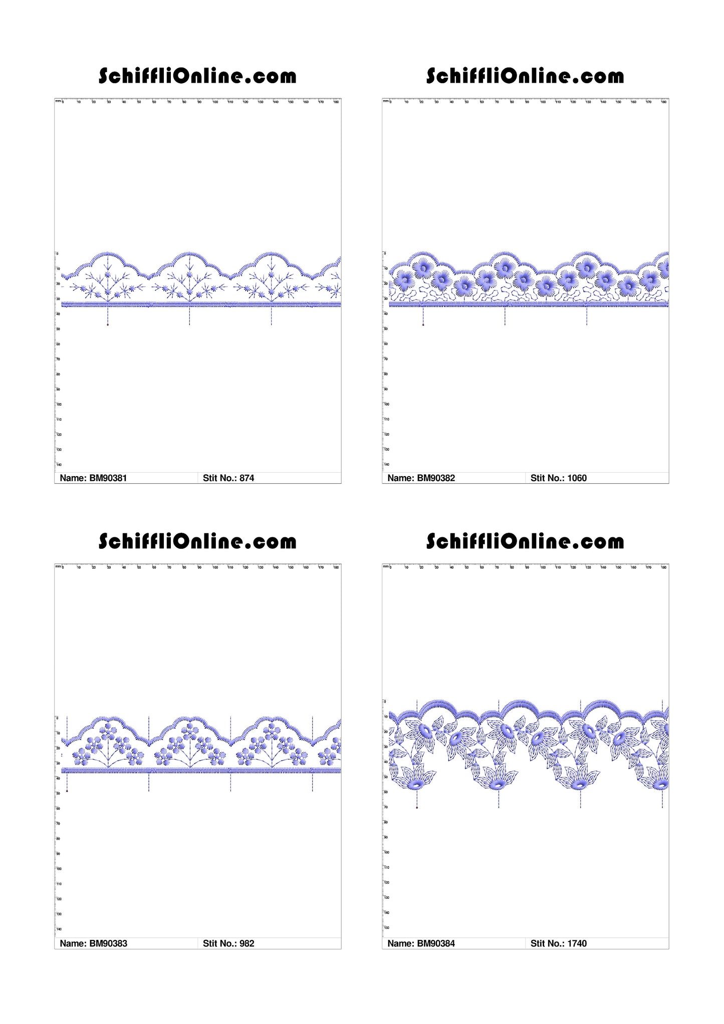 VOL 1 - BORDER MESH 8X4 - 500 DESIGNS