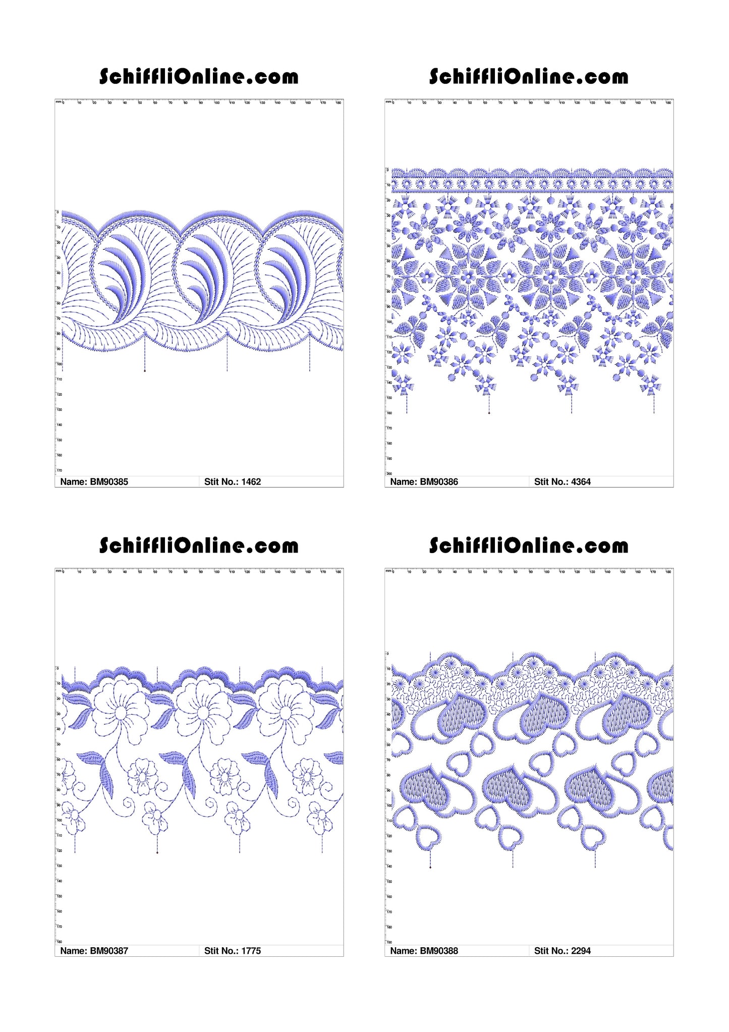 VOL 1 - BORDER MESH 8X4 - 500 DESIGNS