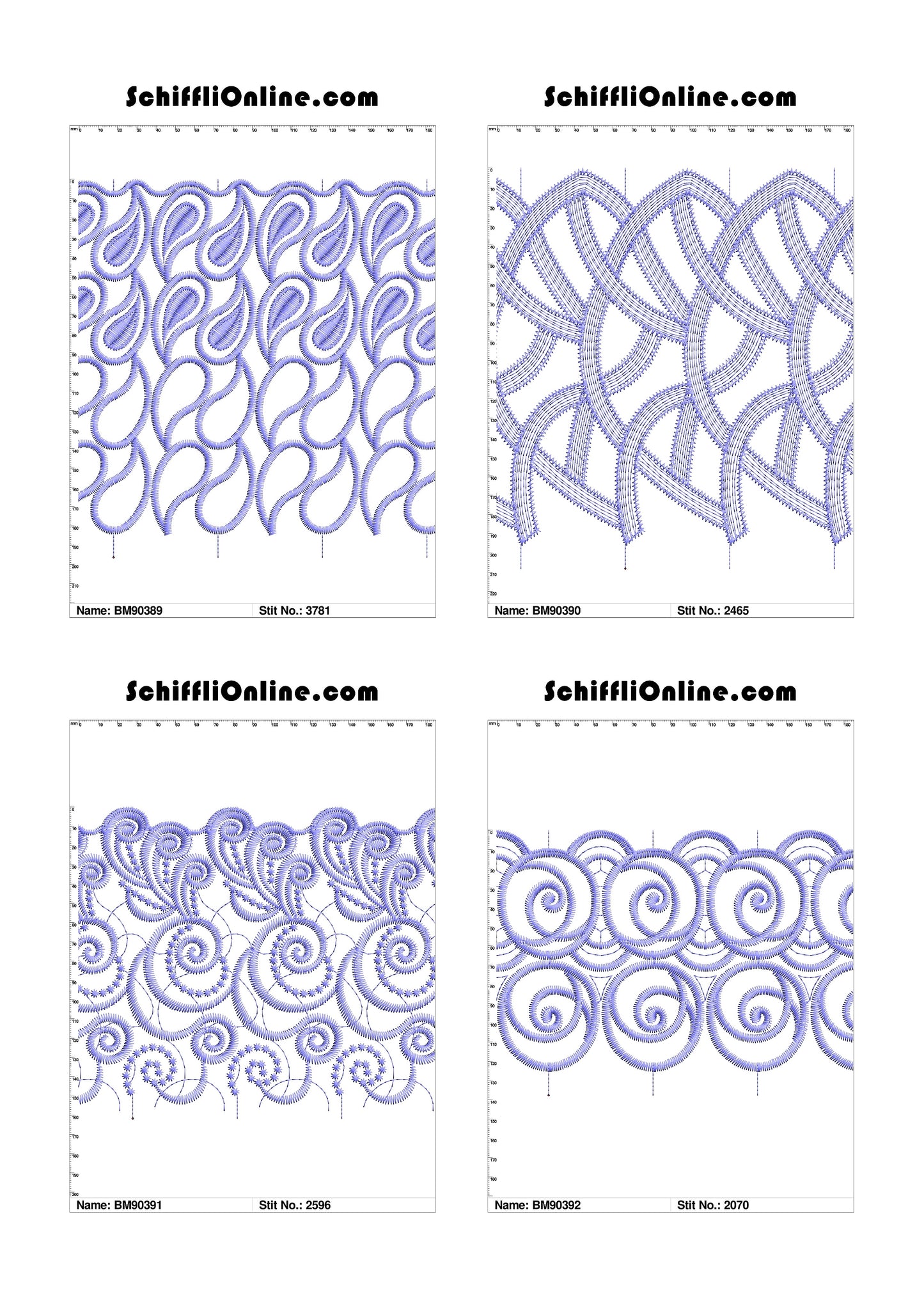 VOL 1 - BORDER MESH 8X4 - 500 DESIGNS