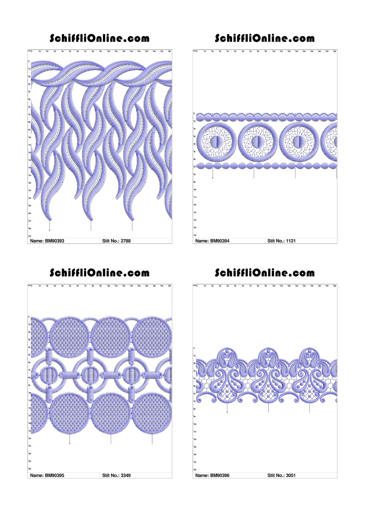 VOL 1 - BORDER MESH 8X4 - 500 DESIGNS