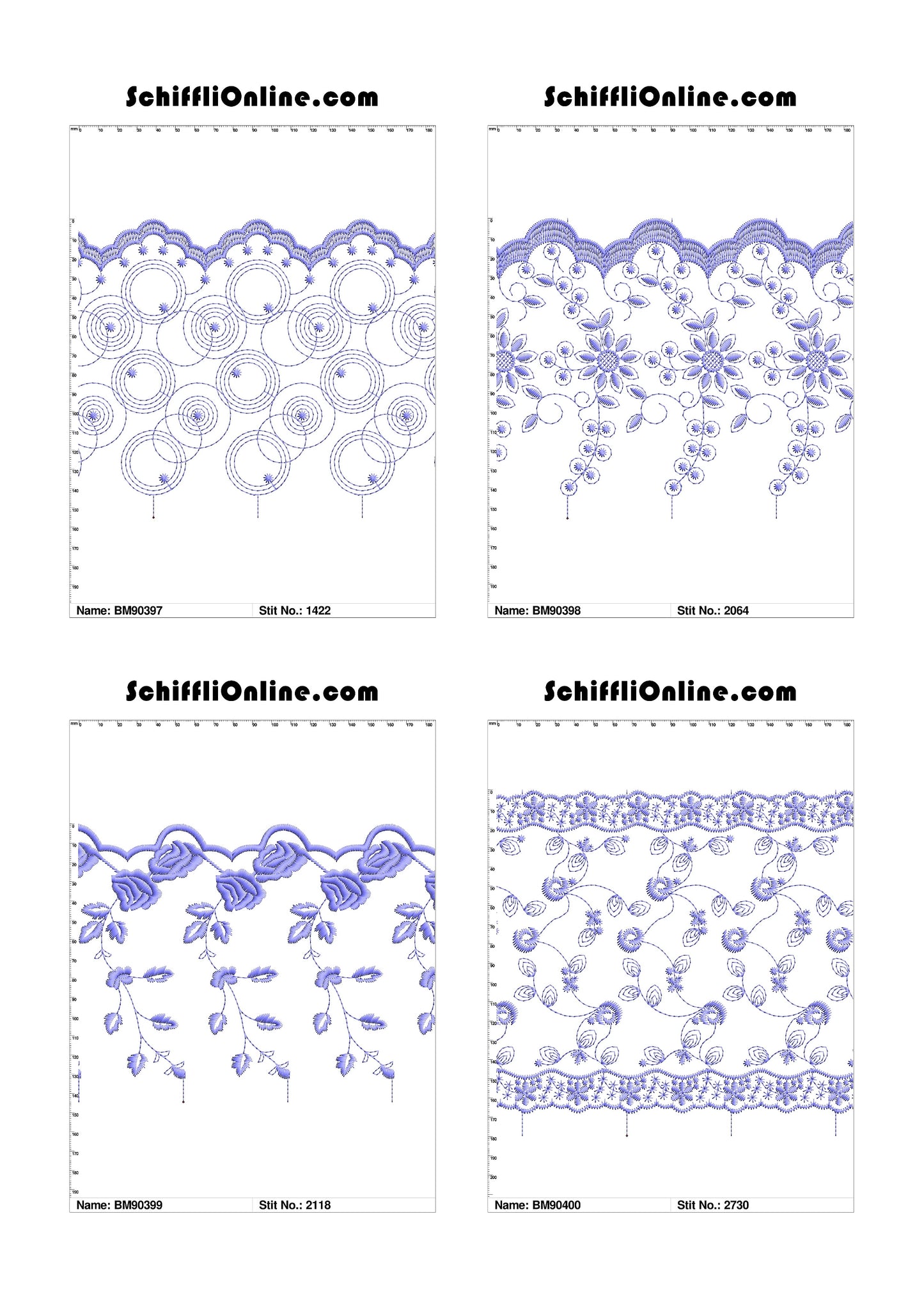 VOL 1 - BORDER MESH 8X4 - 500 DESIGNS