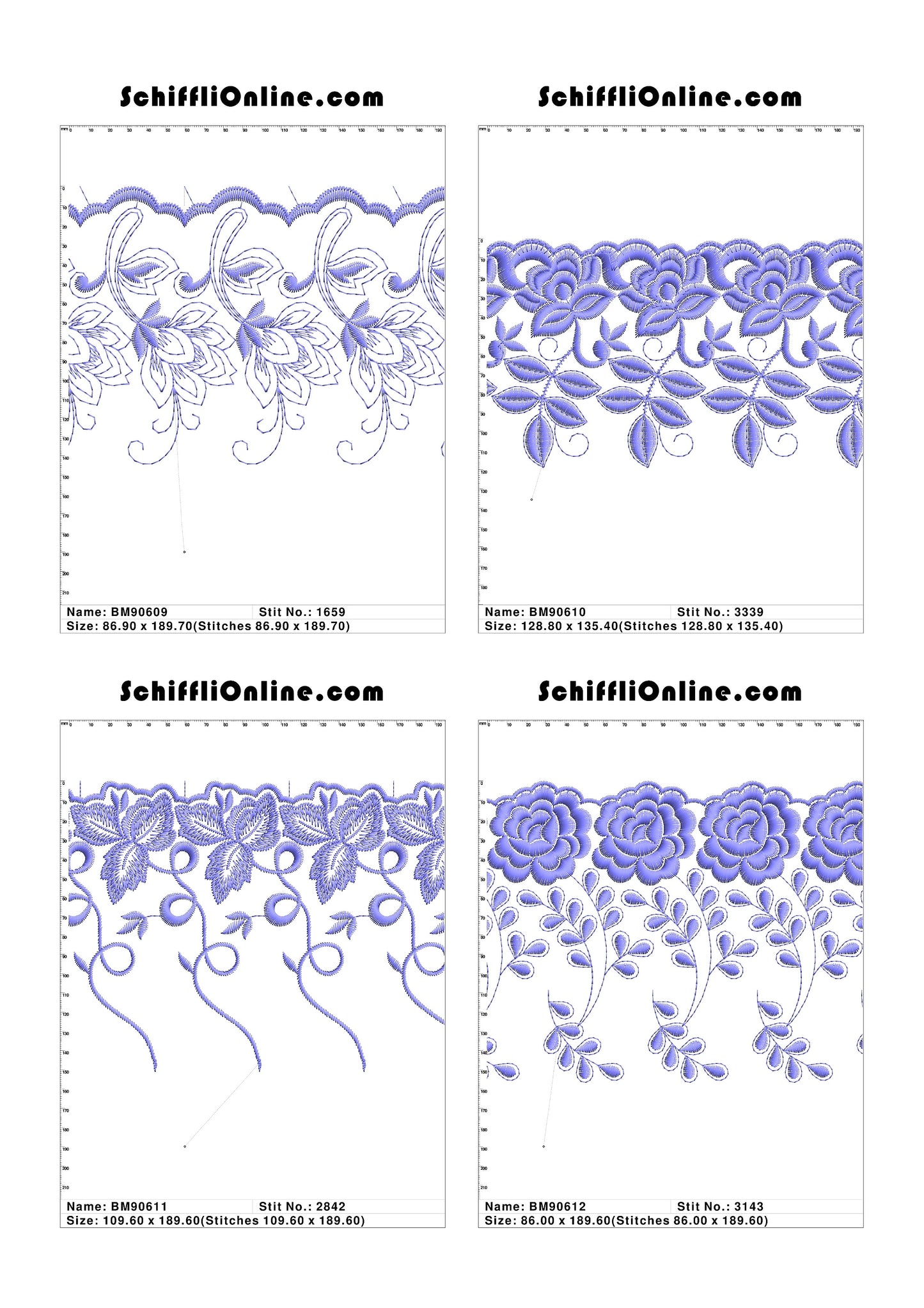 VOL 1 - BORDER MESH 8X4 - 500 DESIGNS