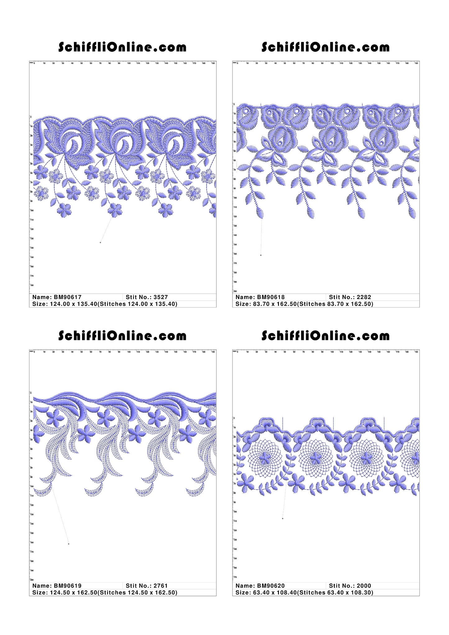 VOL 1 - BORDER MESH 8X4 - 500 DESIGNS