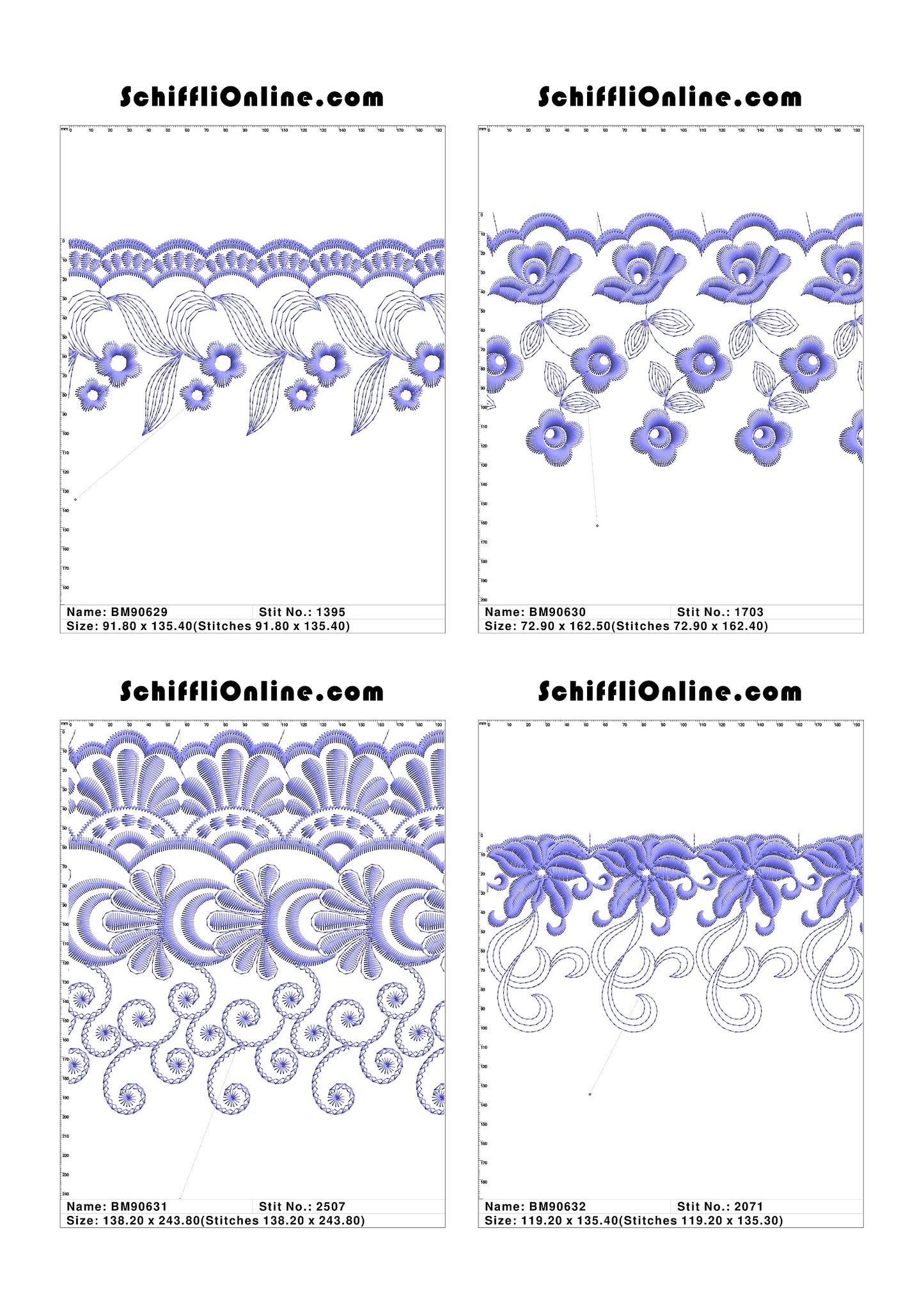 VOL 1 - BORDER MESH 8X4 - 500 DESIGNS