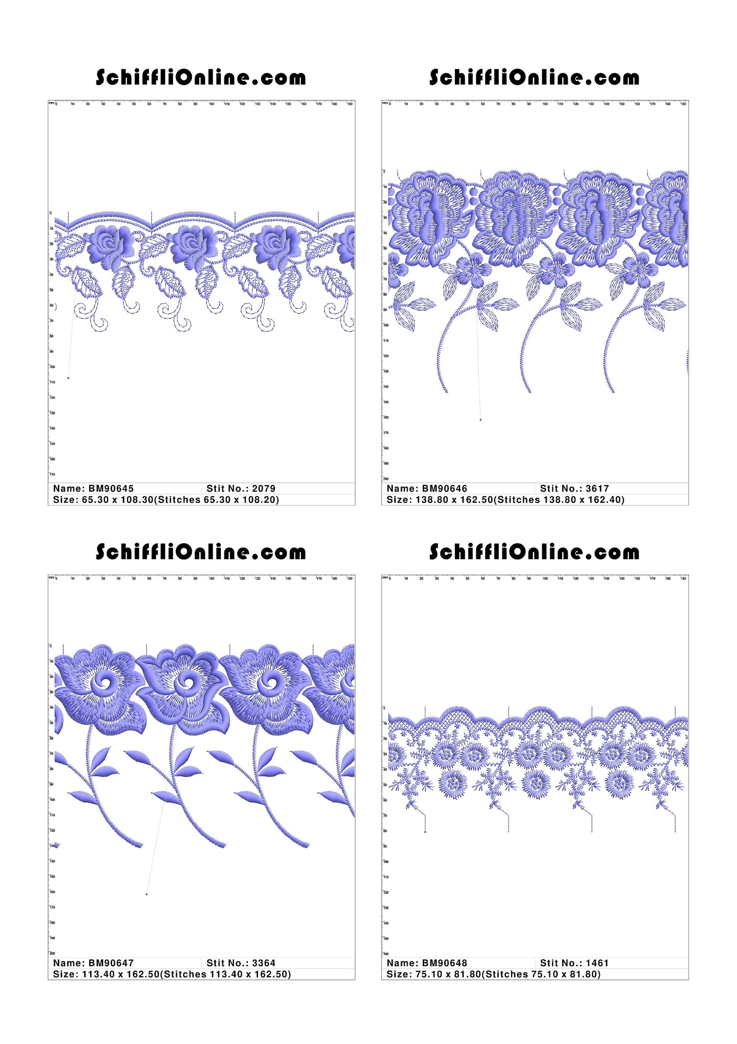 VOL 1 - BORDER MESH 8X4 - 500 DESIGNS