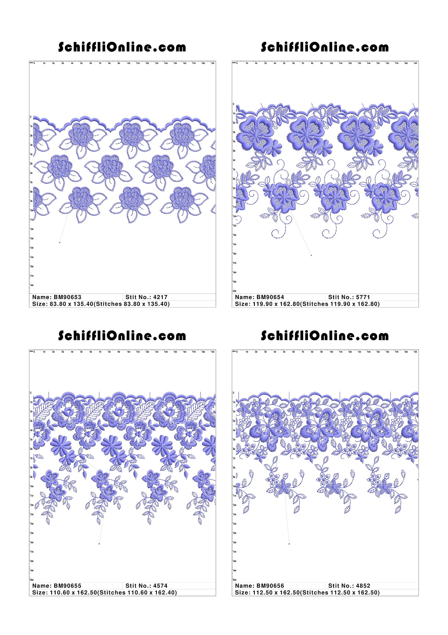 VOL 1 - BORDER MESH 8X4 - 500 DESIGNS